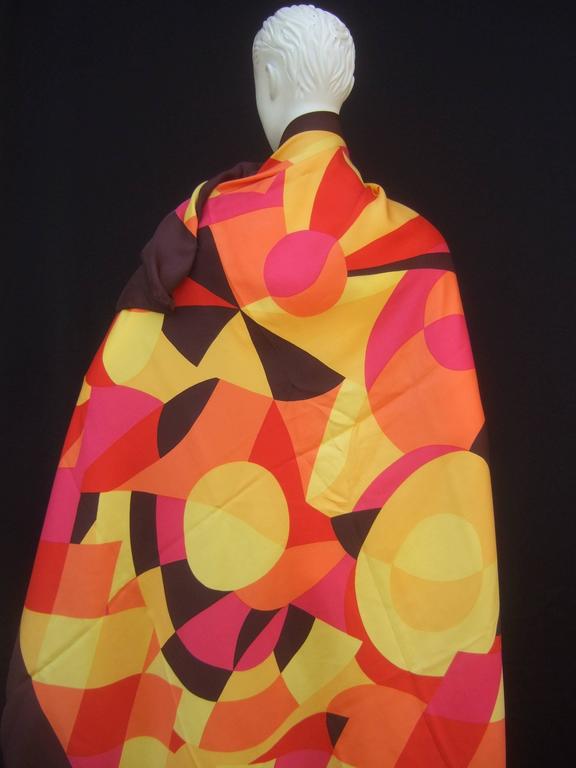 Foulard Châle Louis Feraud En Laine Et Soie - Multicolore - Occasion Parfait état