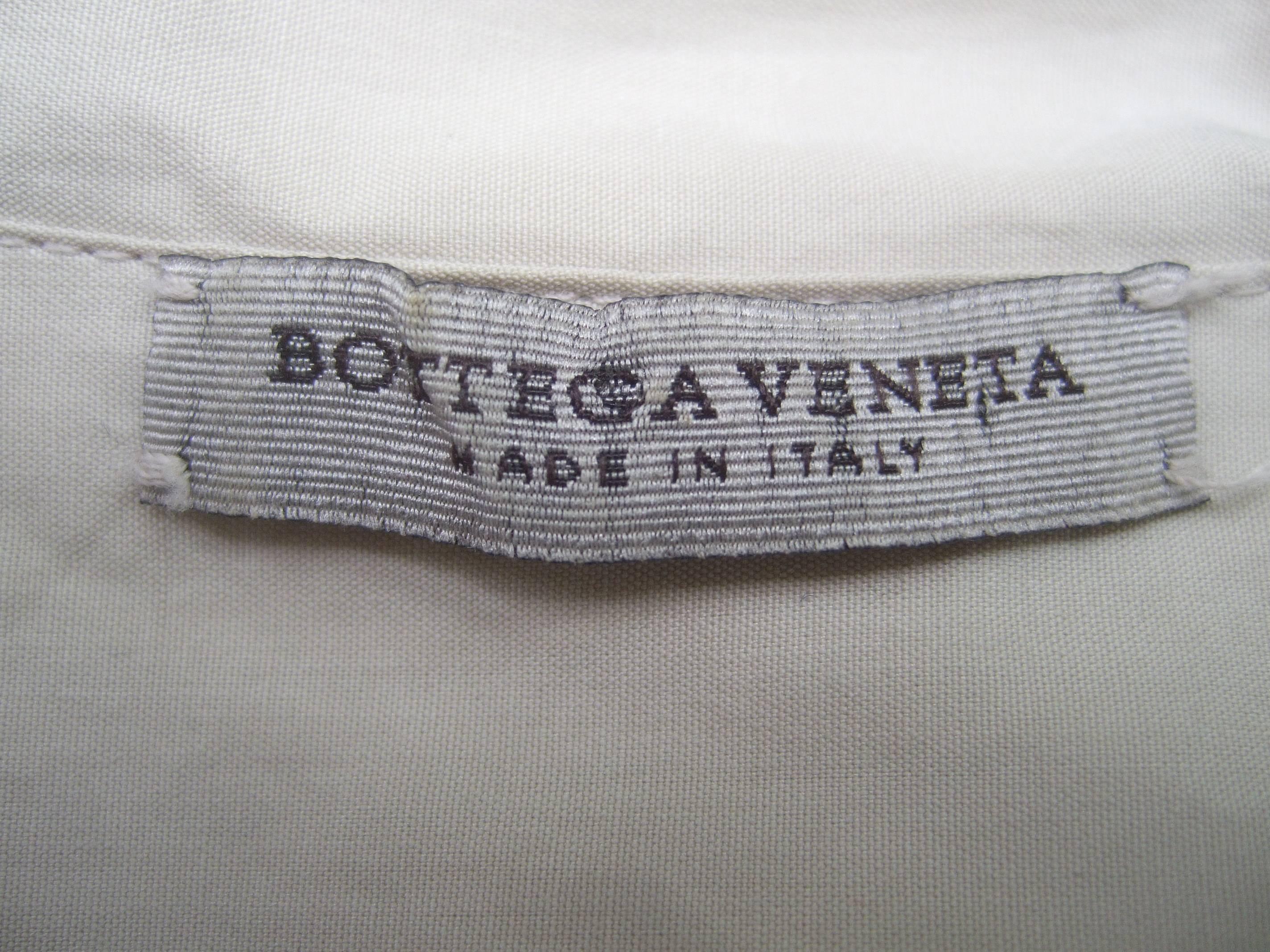 Bottega Veneta Italy Khaki Cotton Stitched Shirt  1