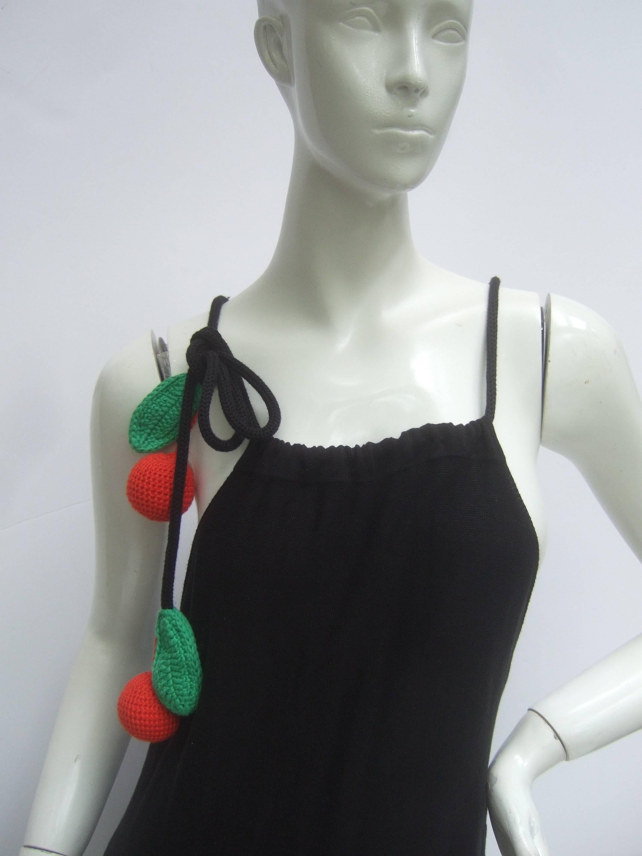 Sonia Rykiel Unique Black Cotton Knit Long Dress 4