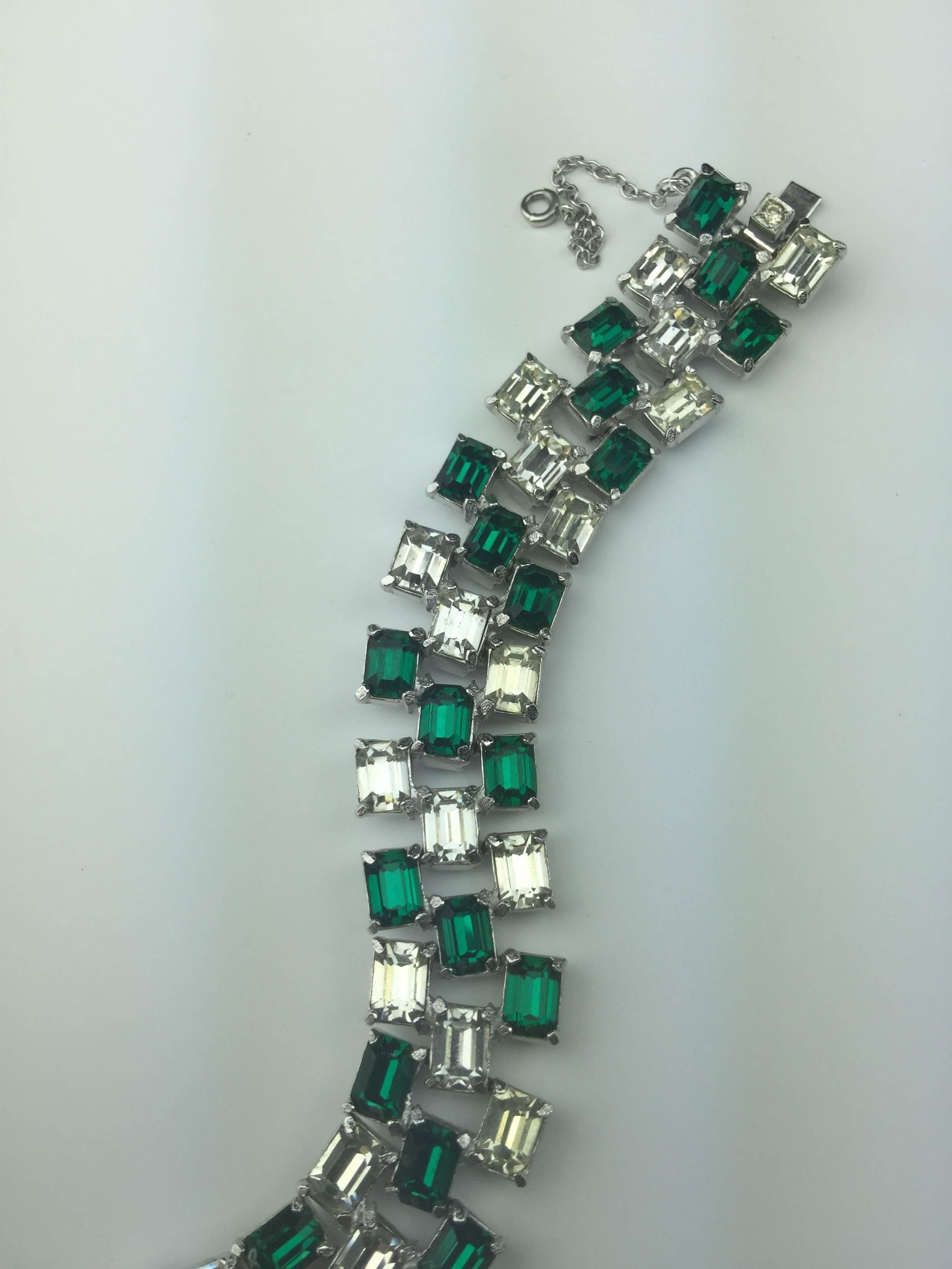 Rare 1940's Eisenberg Deco Style Bracelet.  Ruth M. Kamke. 1
