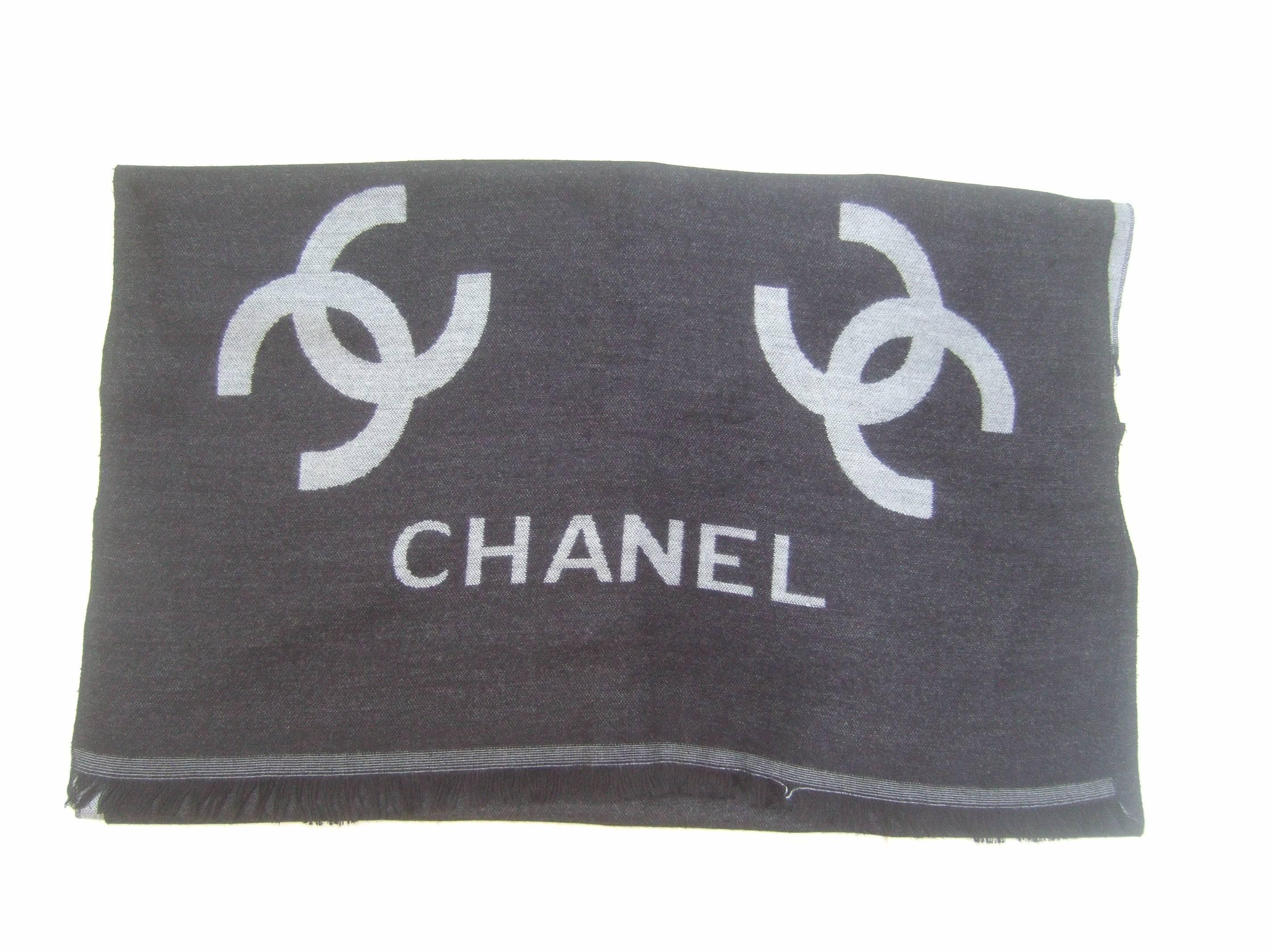 chanel scarf wool