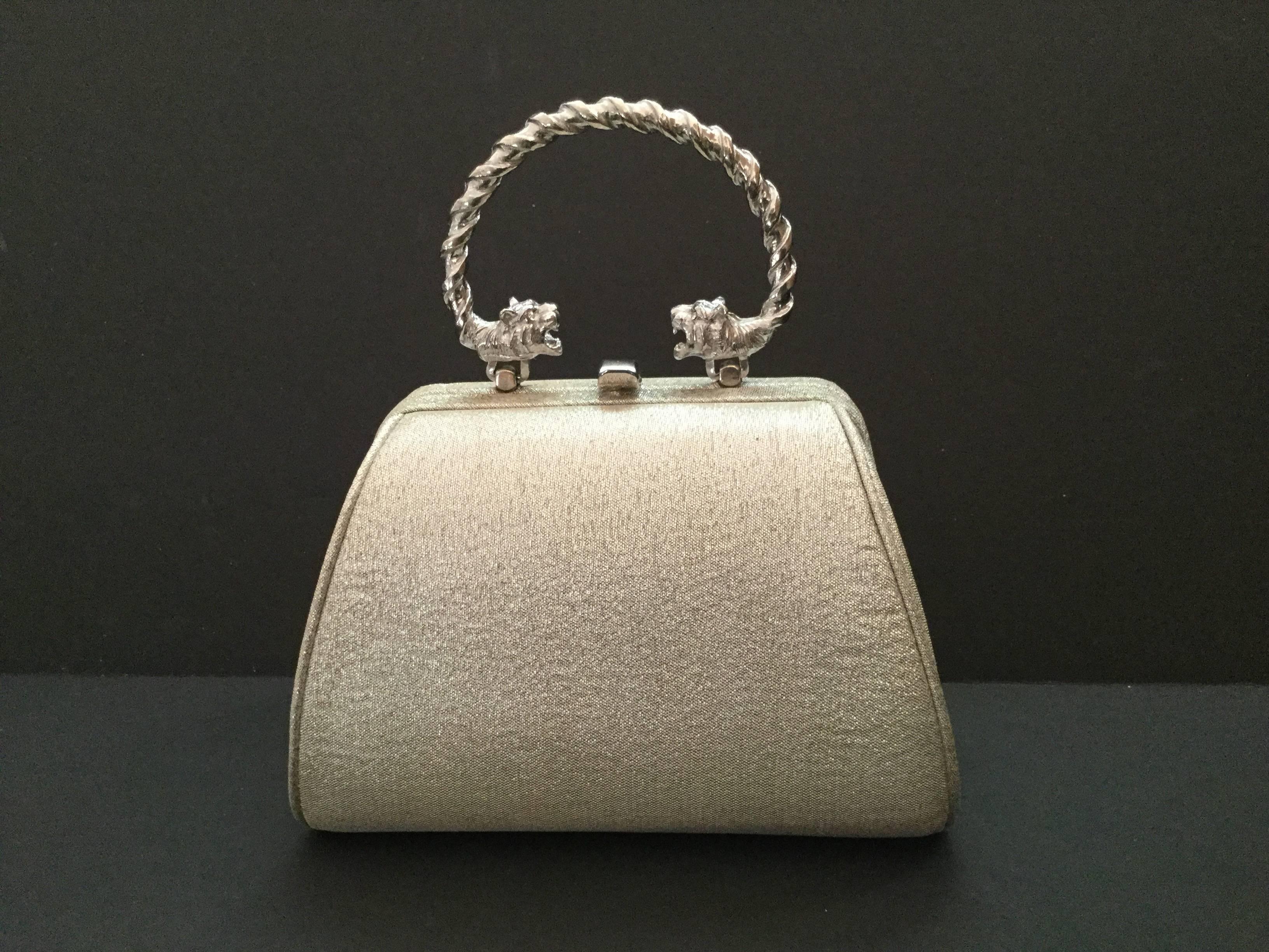 Gorgeous Lame Miniature Evening Bag. Early 1960's 3