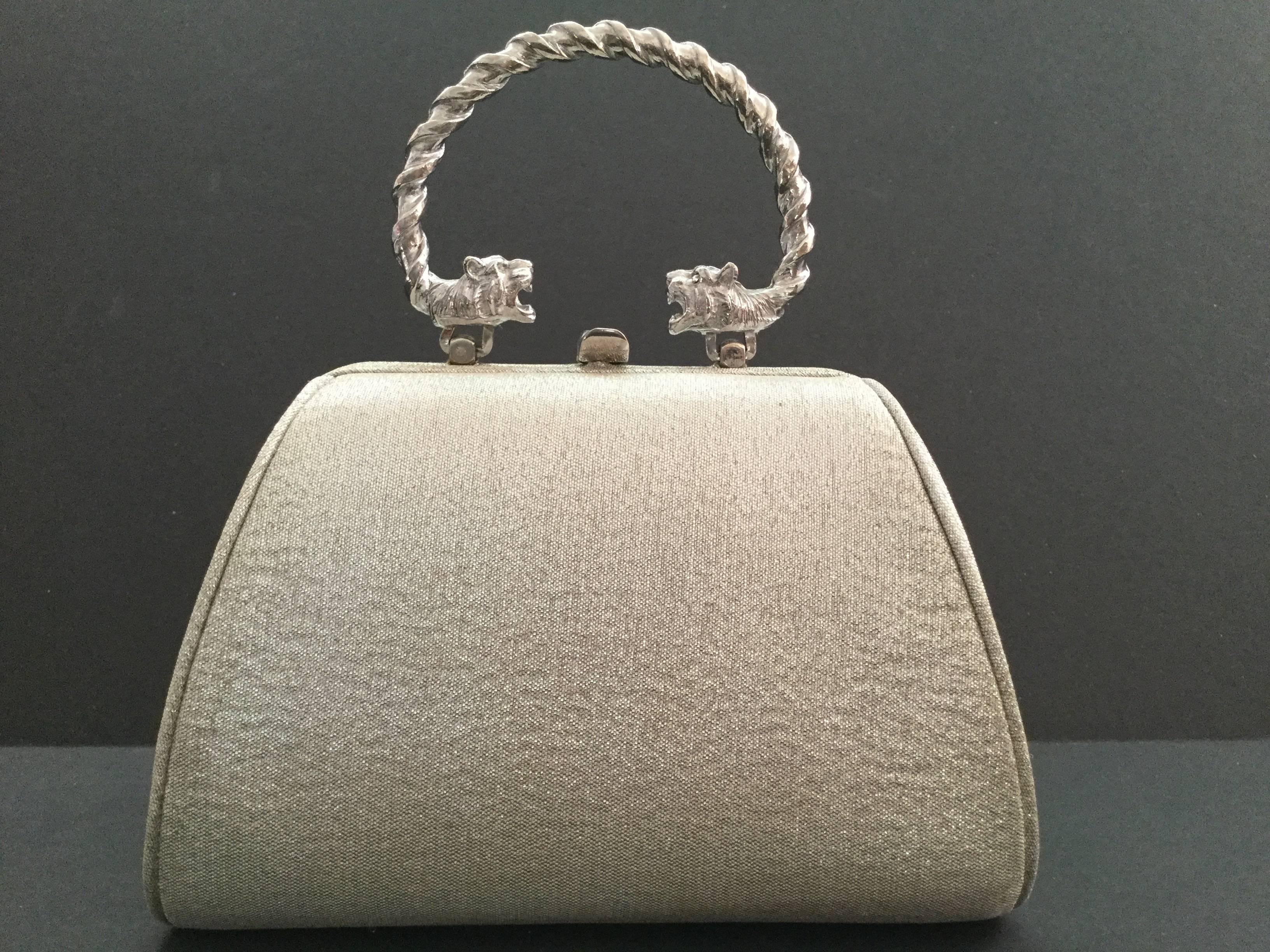 Gorgeous Lame Miniature Evening Bag. Early 1960's 4