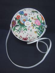 Gucci Rare Flora Canteen Shoudler Bag ca 1970s