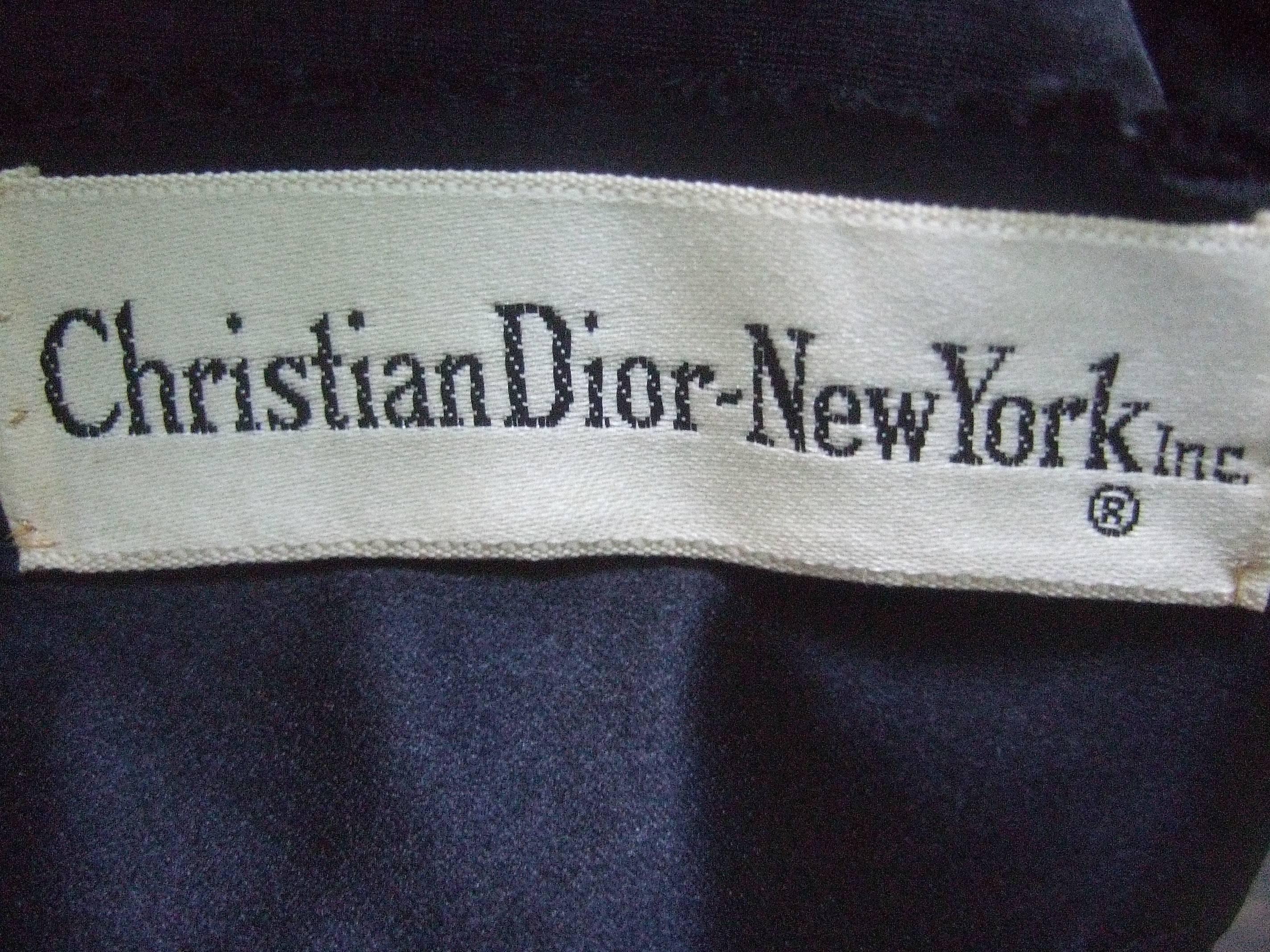 Women's Dior Demi-Couture New York Black Silk Gown 1950s