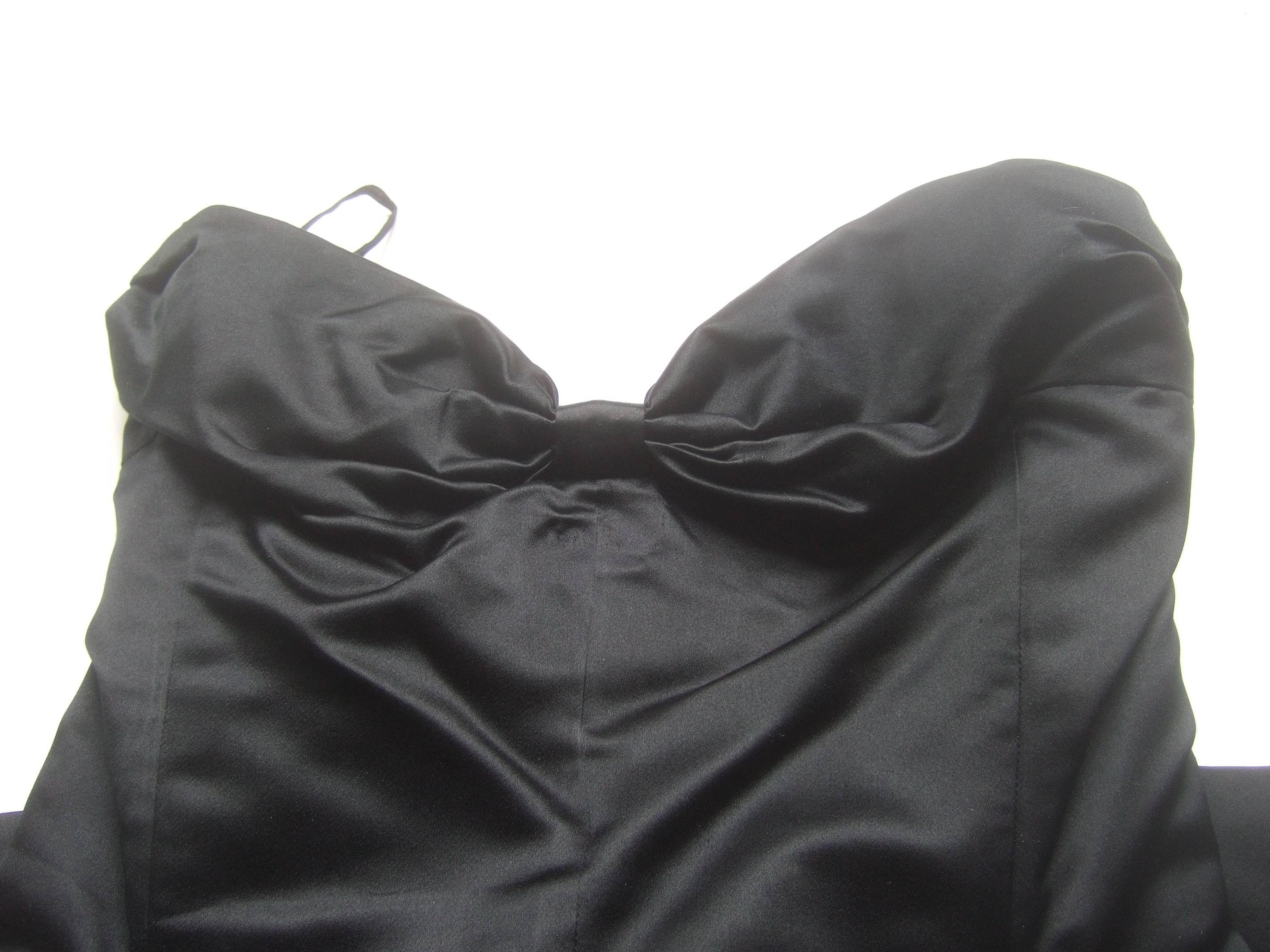 Dior Demi-Couture New York Black Silk Gown 1950s 2