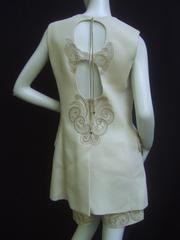 Superb Heavy Silk Christian Dior Demi-Couture Walking Suit. 1980's.
