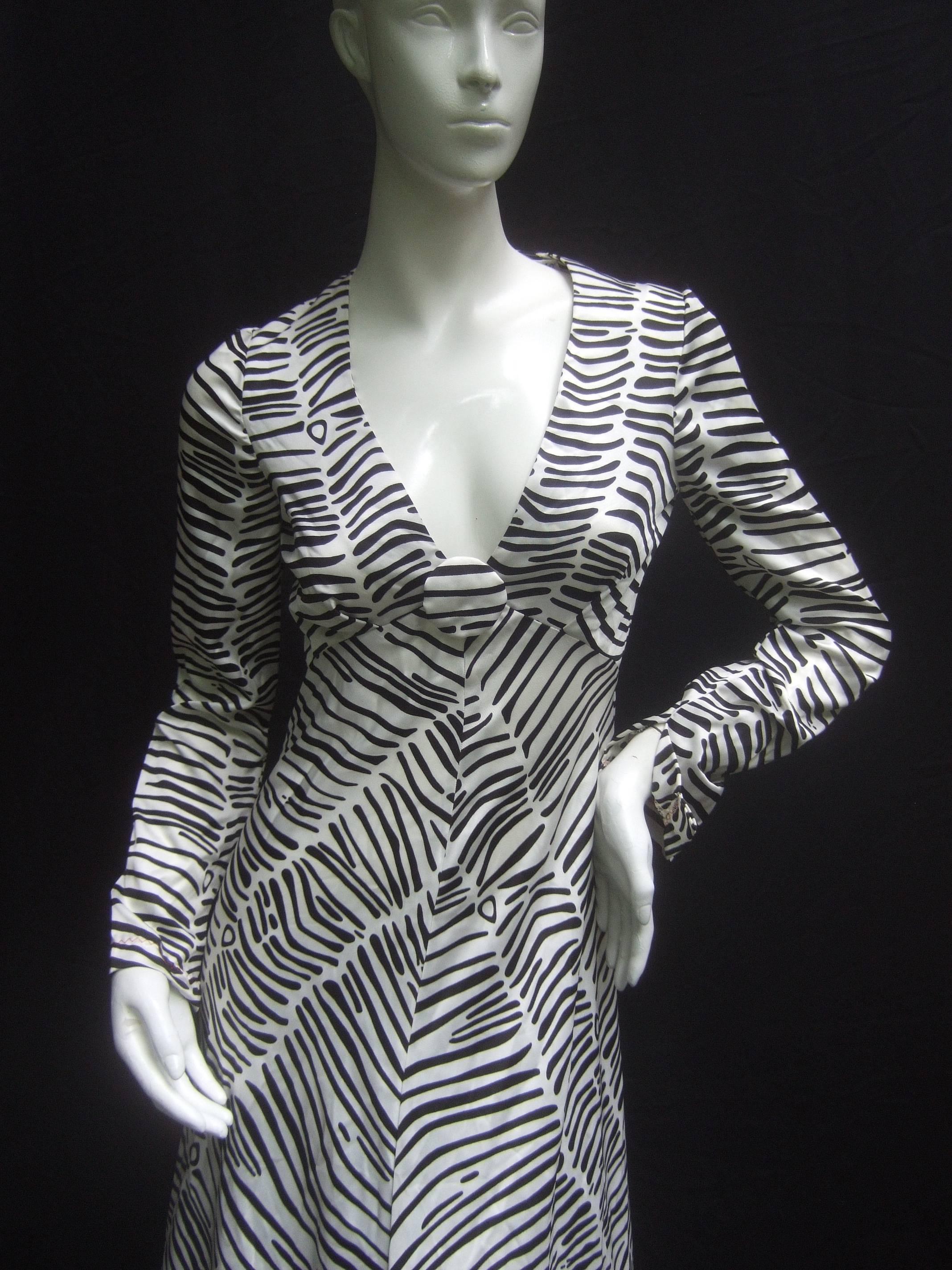 Fabulous Stephen Burrows Silk Gown. 1970's. Georgio of Beverly Hills. 1
