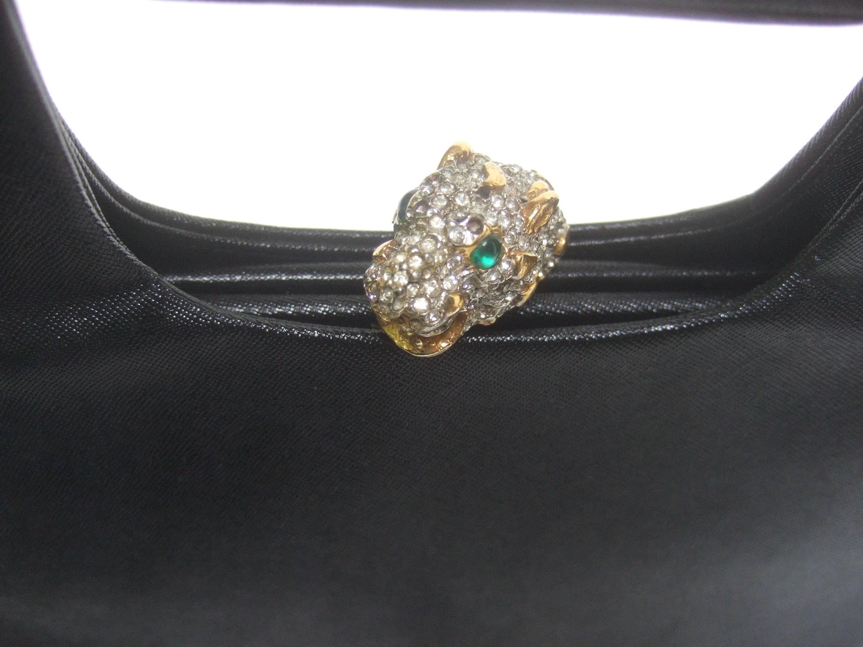 Women's Exquisite Kenneth Lane Jeweled Jaguar Clasp Evening Bag for Rosenfeld 