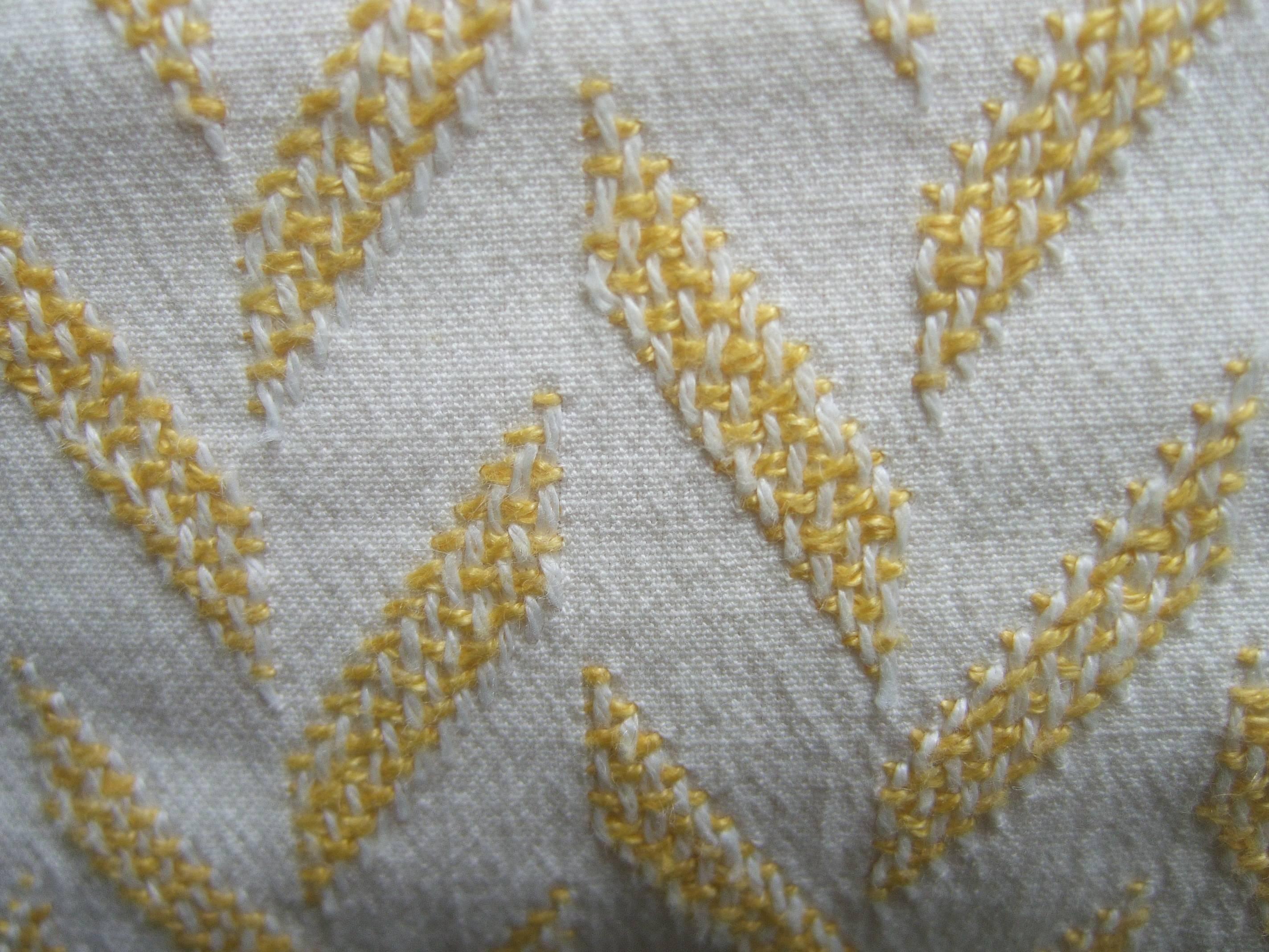 Bill Blass Chic Cotton Linen Print Backless Dress US Size 12 2