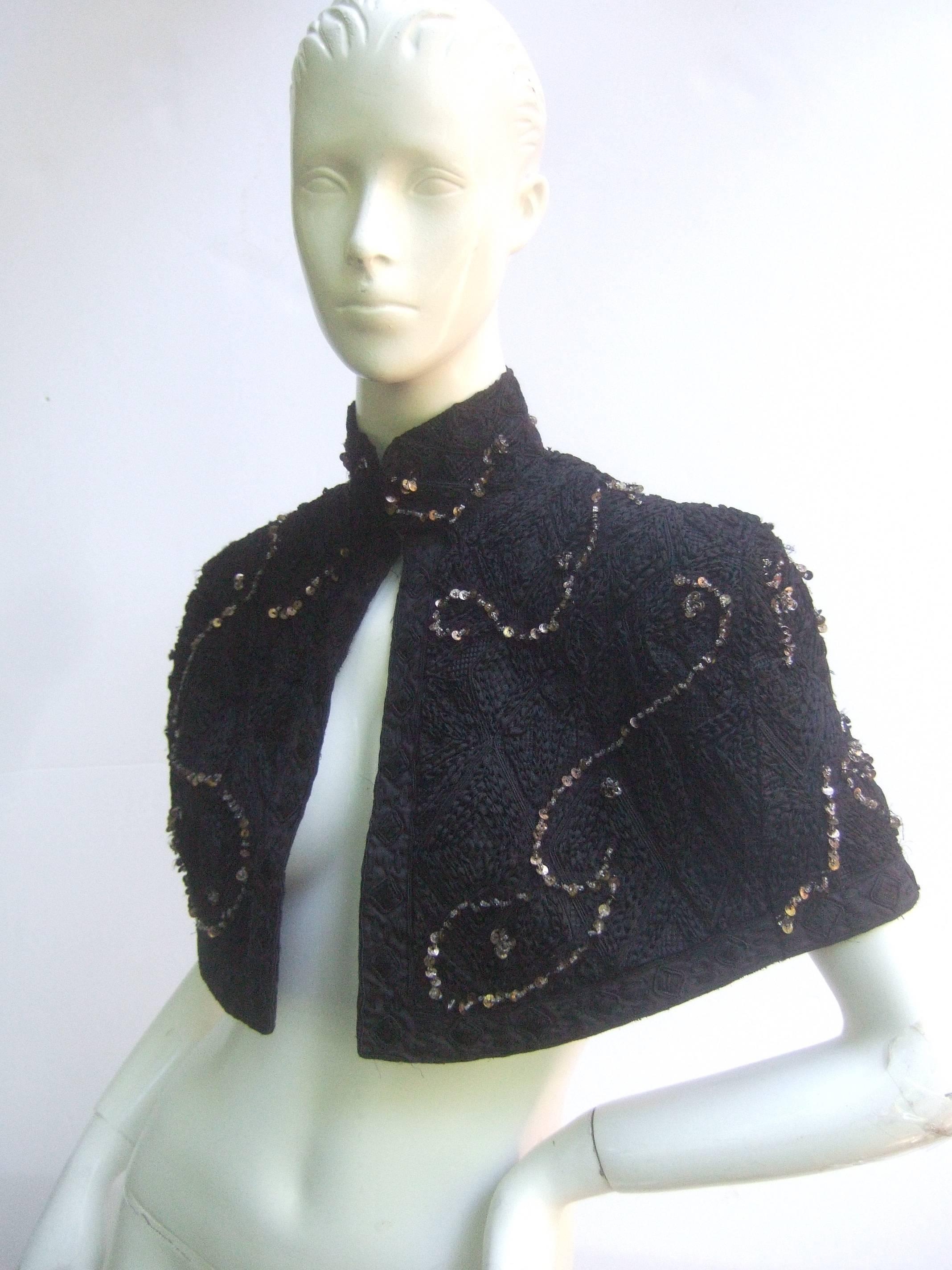 silk capelet