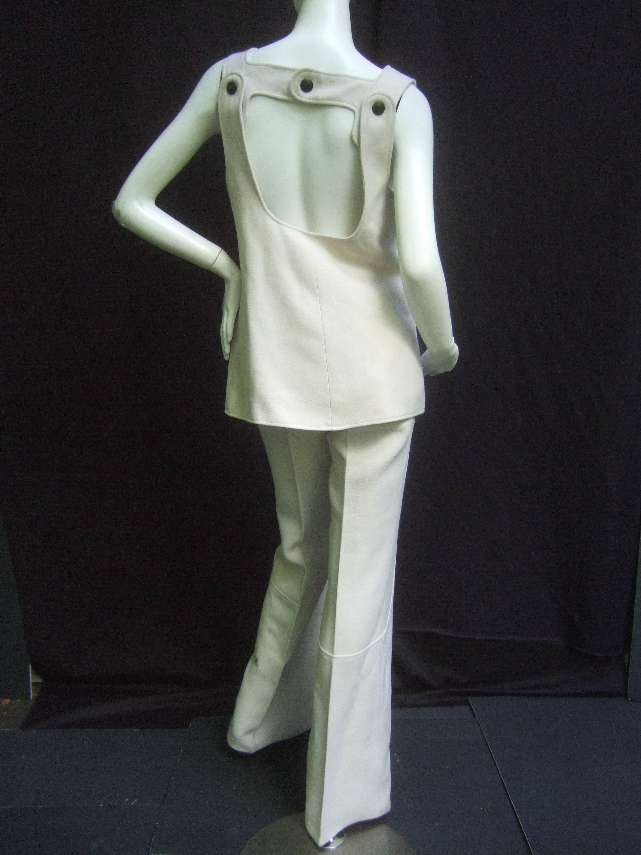 Women's Incredible Space Age Courreges Couture Trouser Suit. 1960's.
