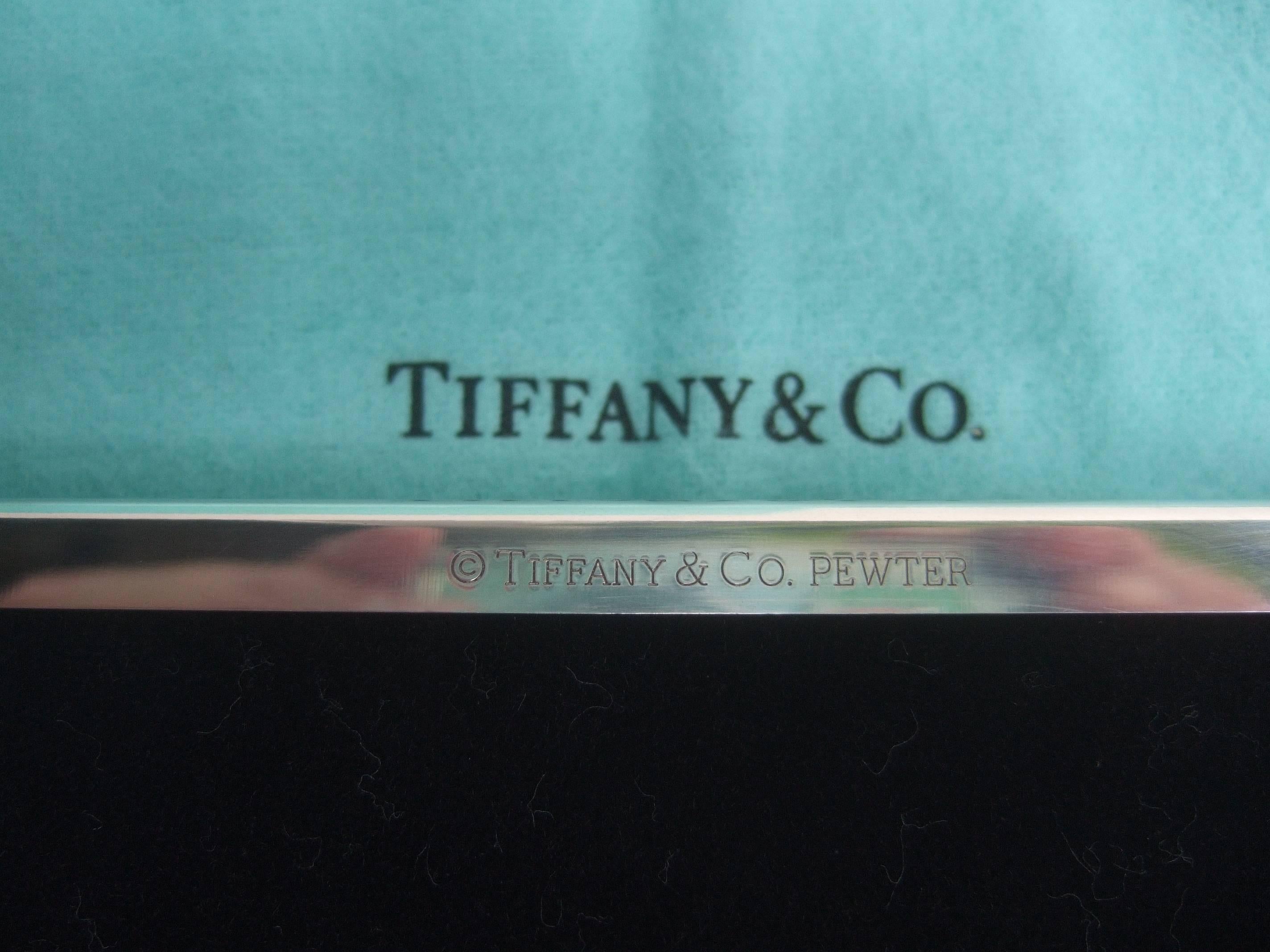Women's or Men's Tiffany & Co Sleek Chrome Photo Frame in Tiffany Box