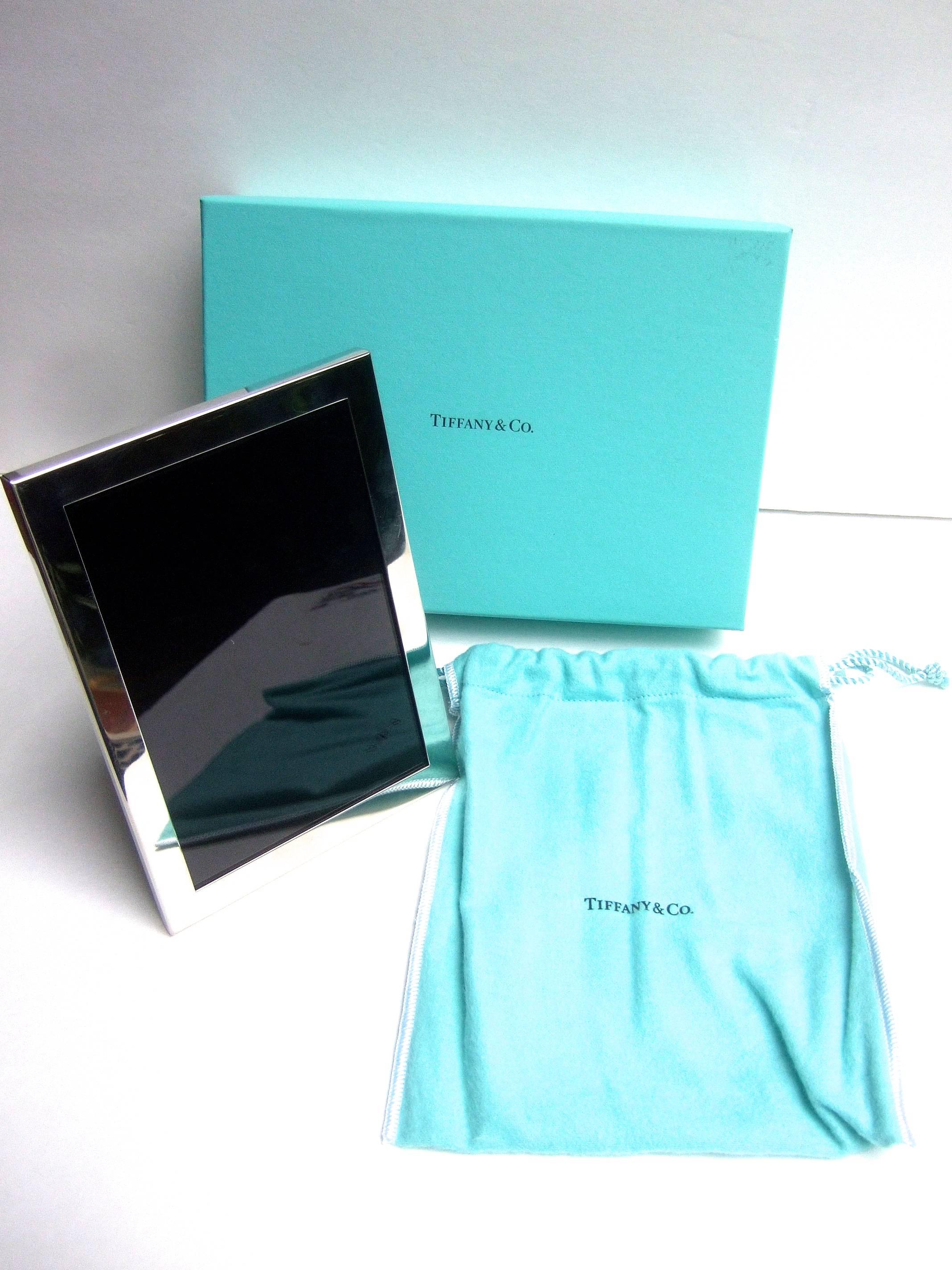 Tiffany & Co Sleek Chrome Photo Frame in Tiffany Box 4