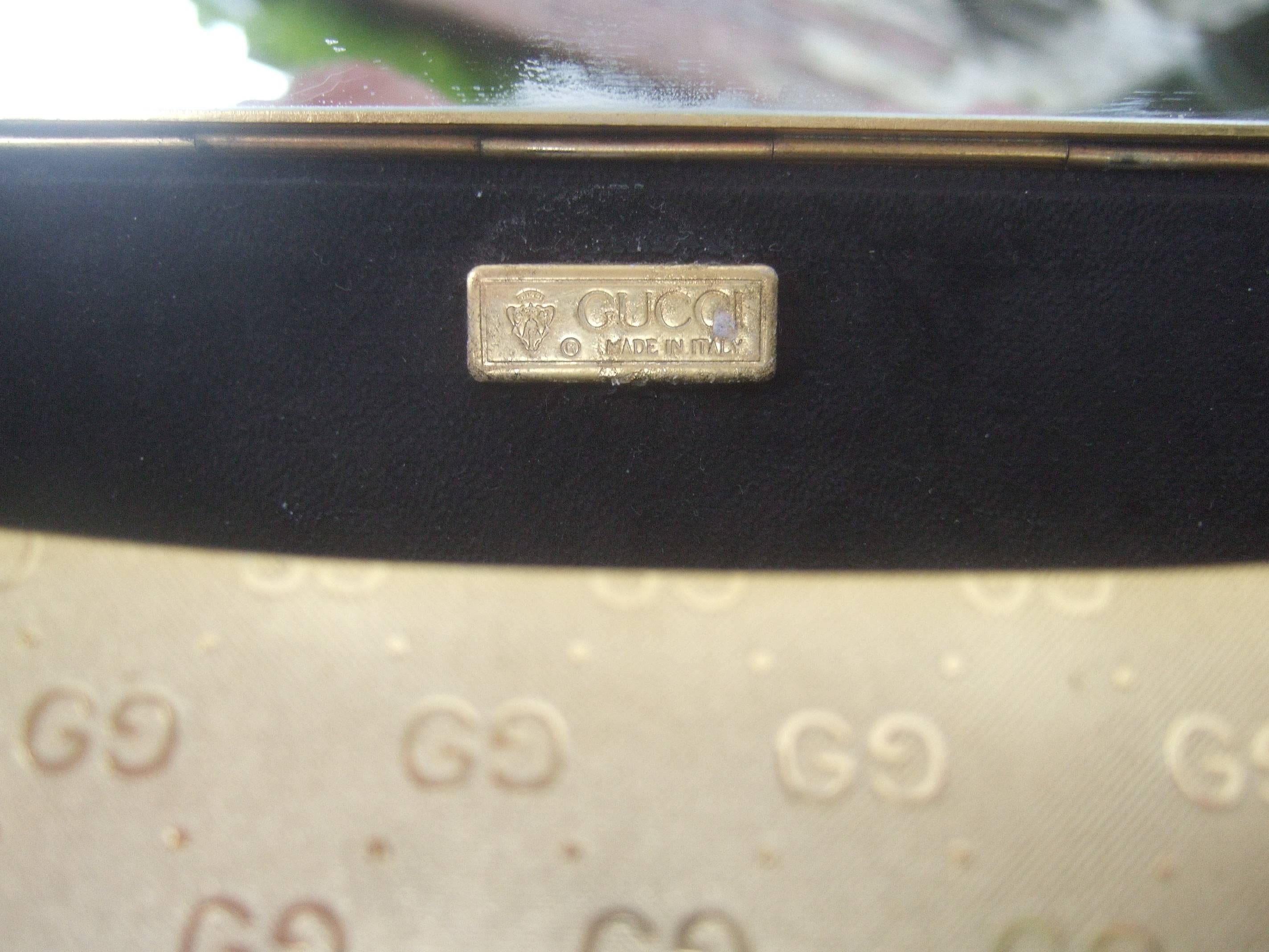 Gucci Opulent Gilt Metal Evening Clutch Bag c 1970s 2