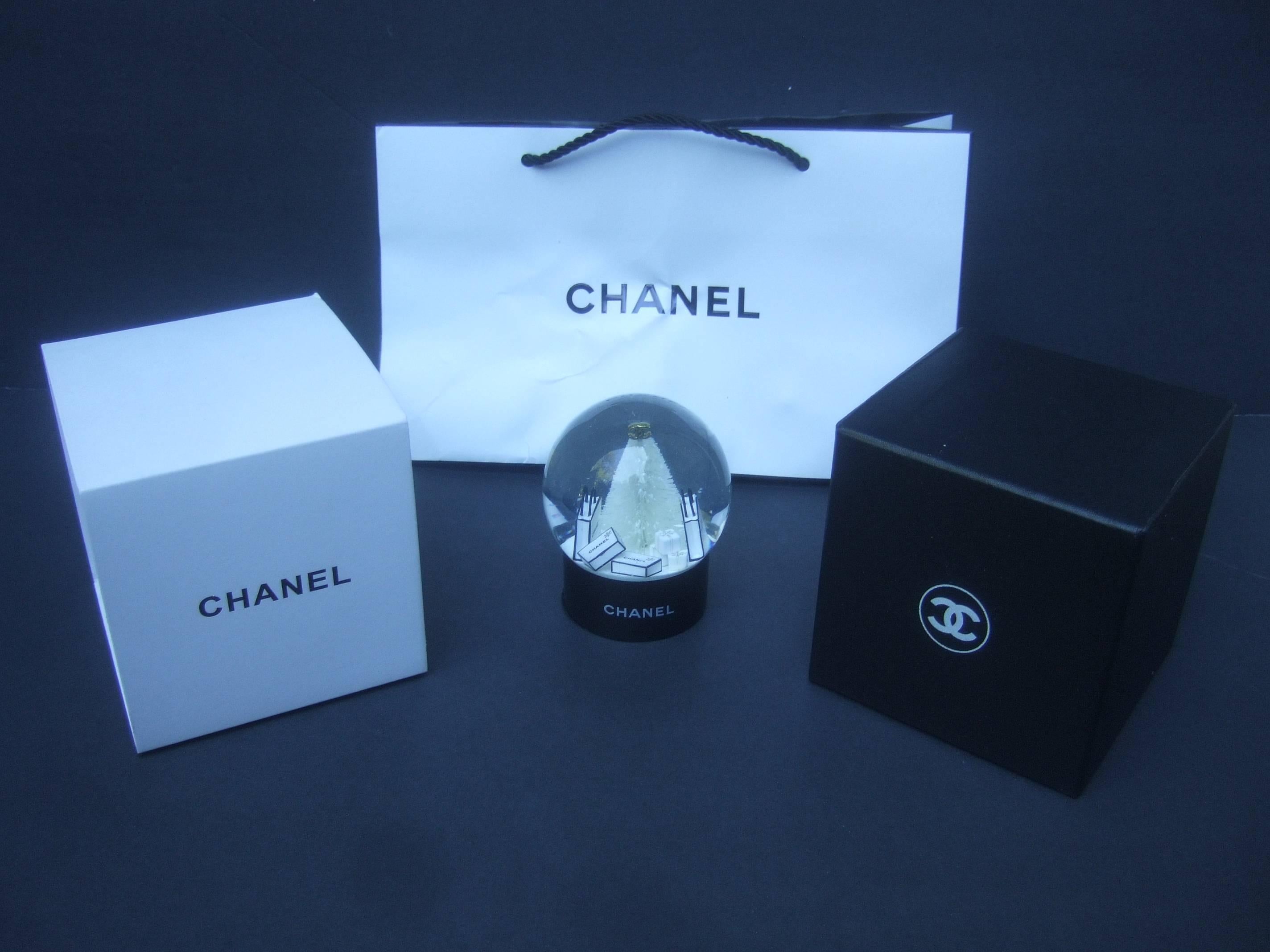 Women's Chanel Miniature Christmas Tree Snow Globe 