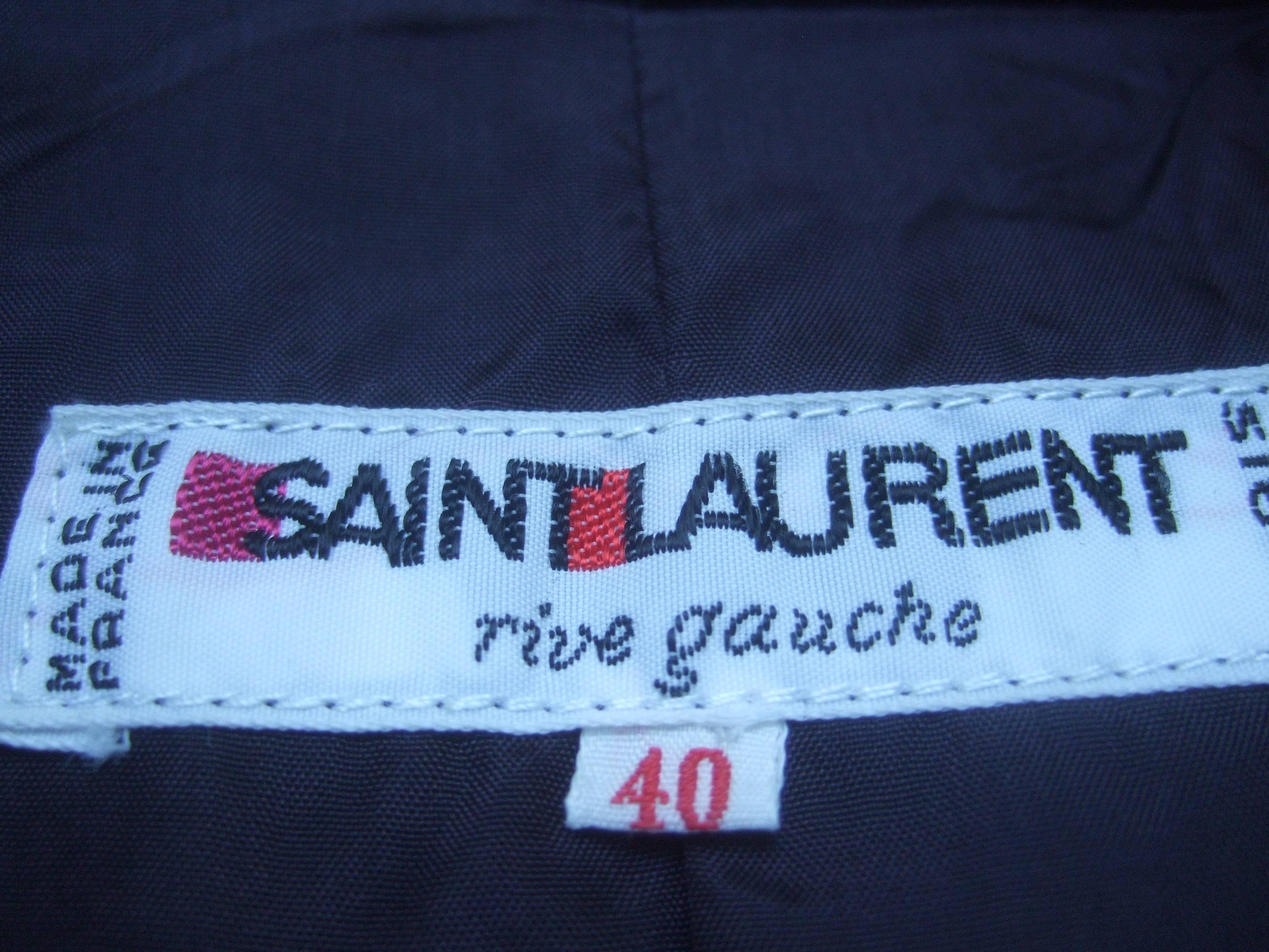 Saint Laurent Rive Gauch Iconic Wool Tuxedo Jacket c 1970s 1