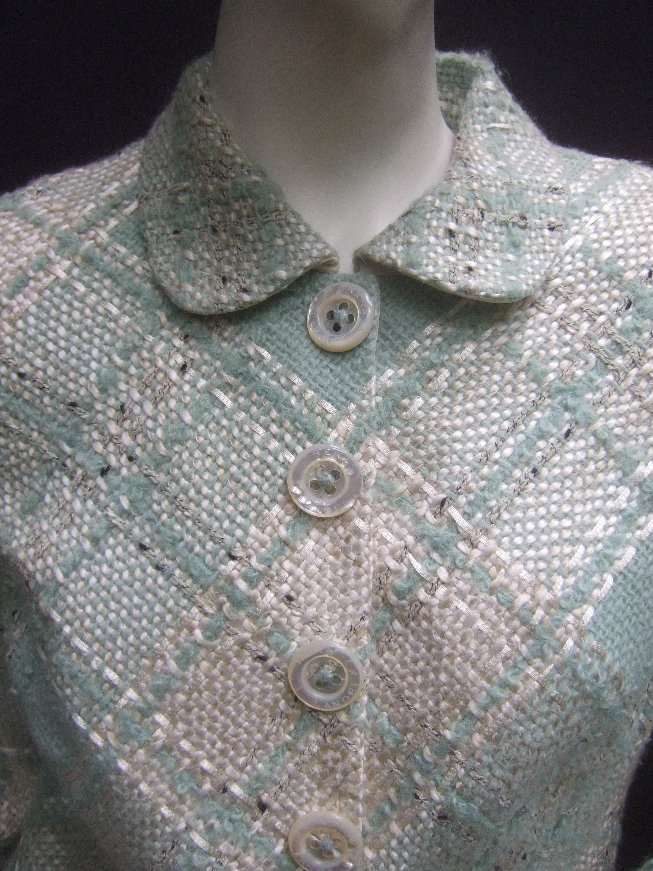 Gray Rena Lange Stylish Chunky Wool Knit Jacket 
