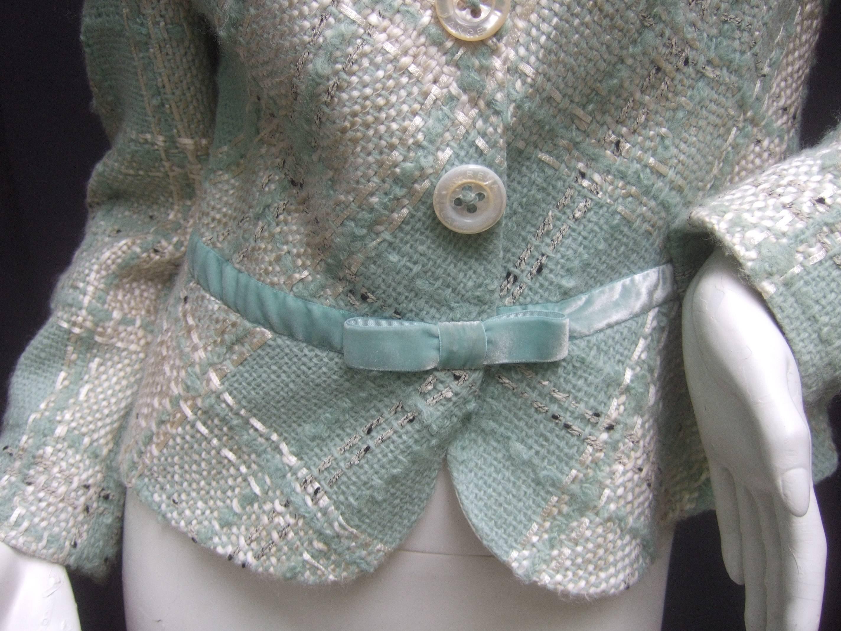 Women's Rena Lange Stylish Chunky Wool Knit Jacket 