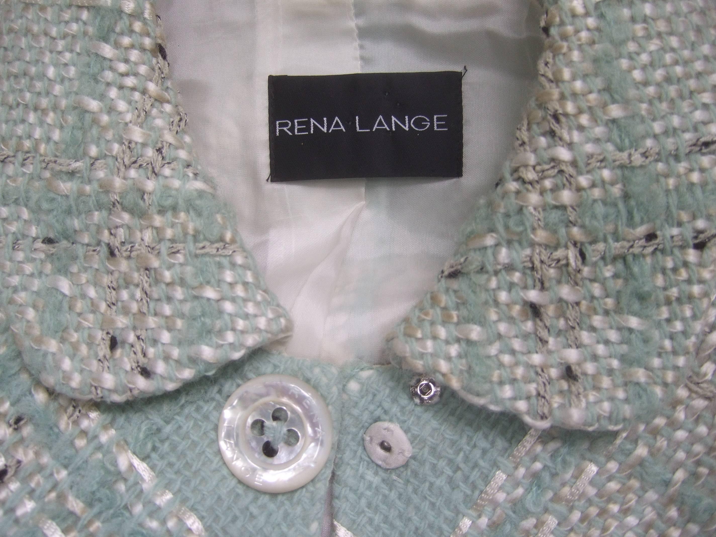 Rena Lange Stylish Chunky Wool Knit Jacket  4