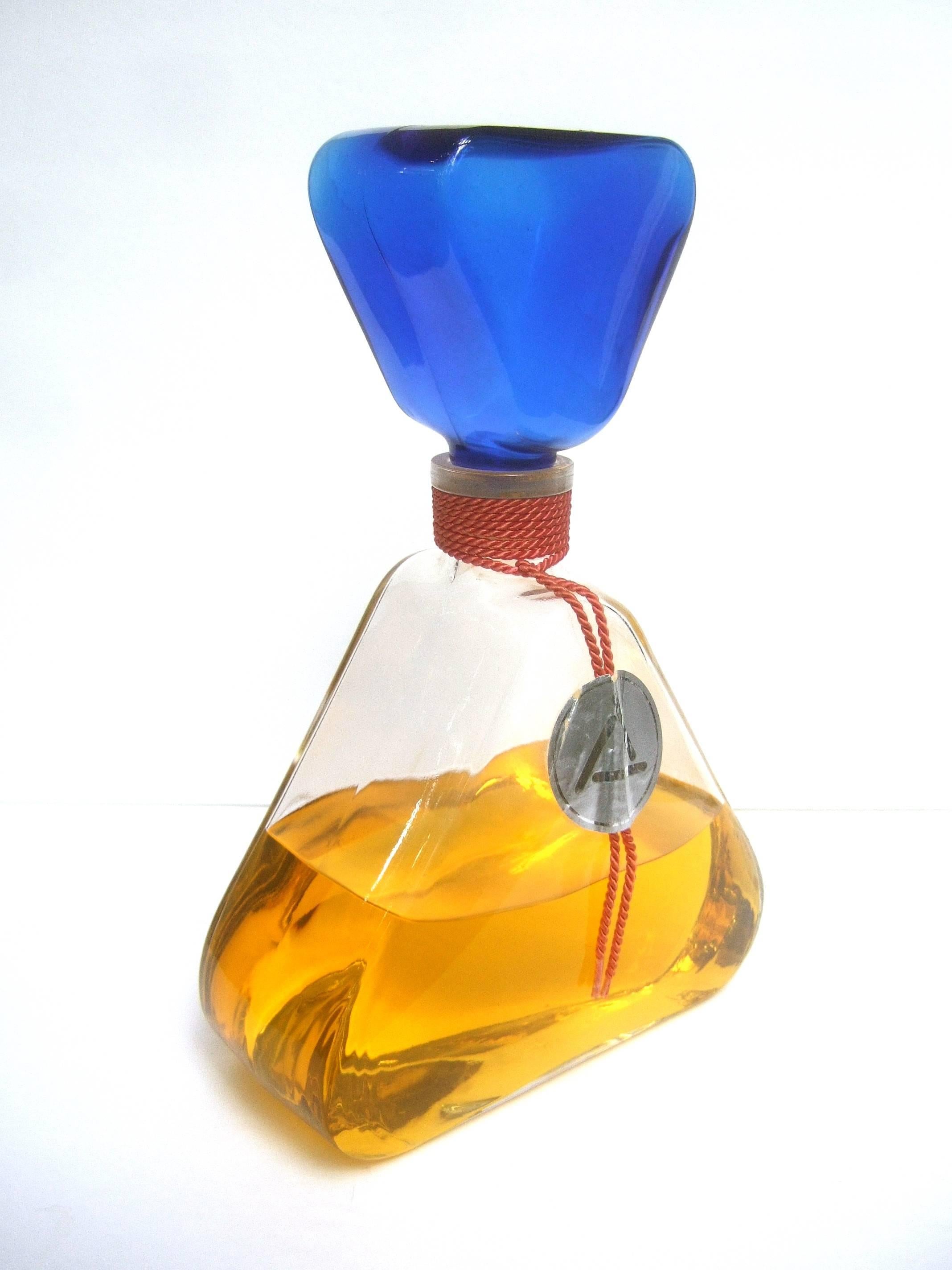 Huge Glass Fragrance Factice Display Dummy Bottle In Excellent Condition For Sale In University City, MO