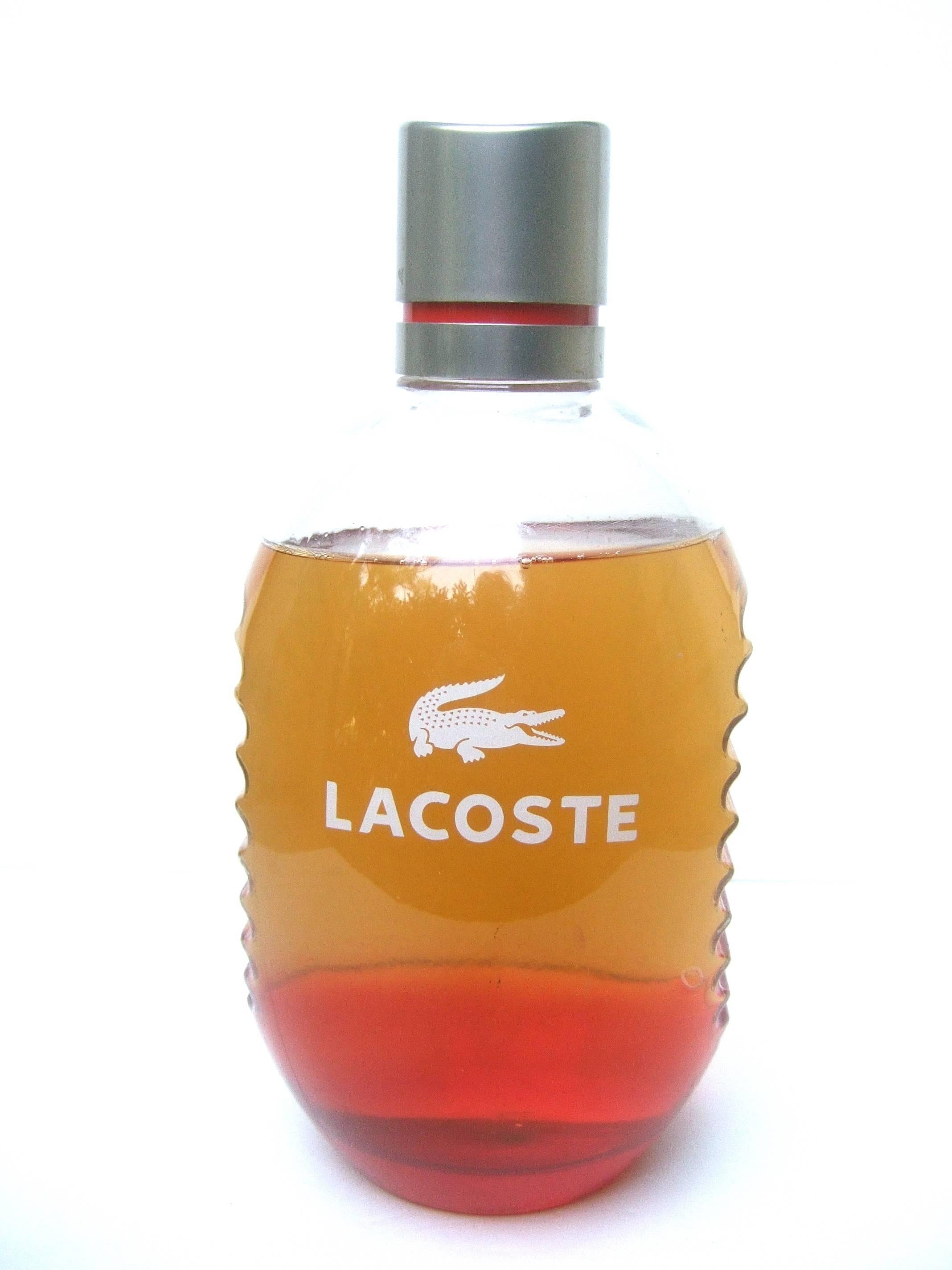 Women's or Men's Lacoste Huge Glass Fragrance Factice Display Bottle 