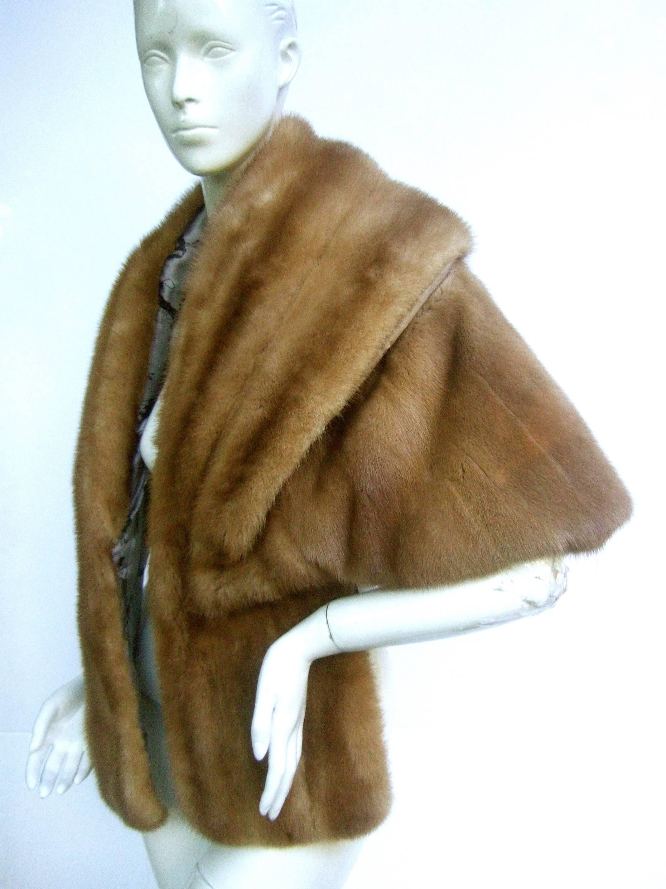 autumn haze mink coat
