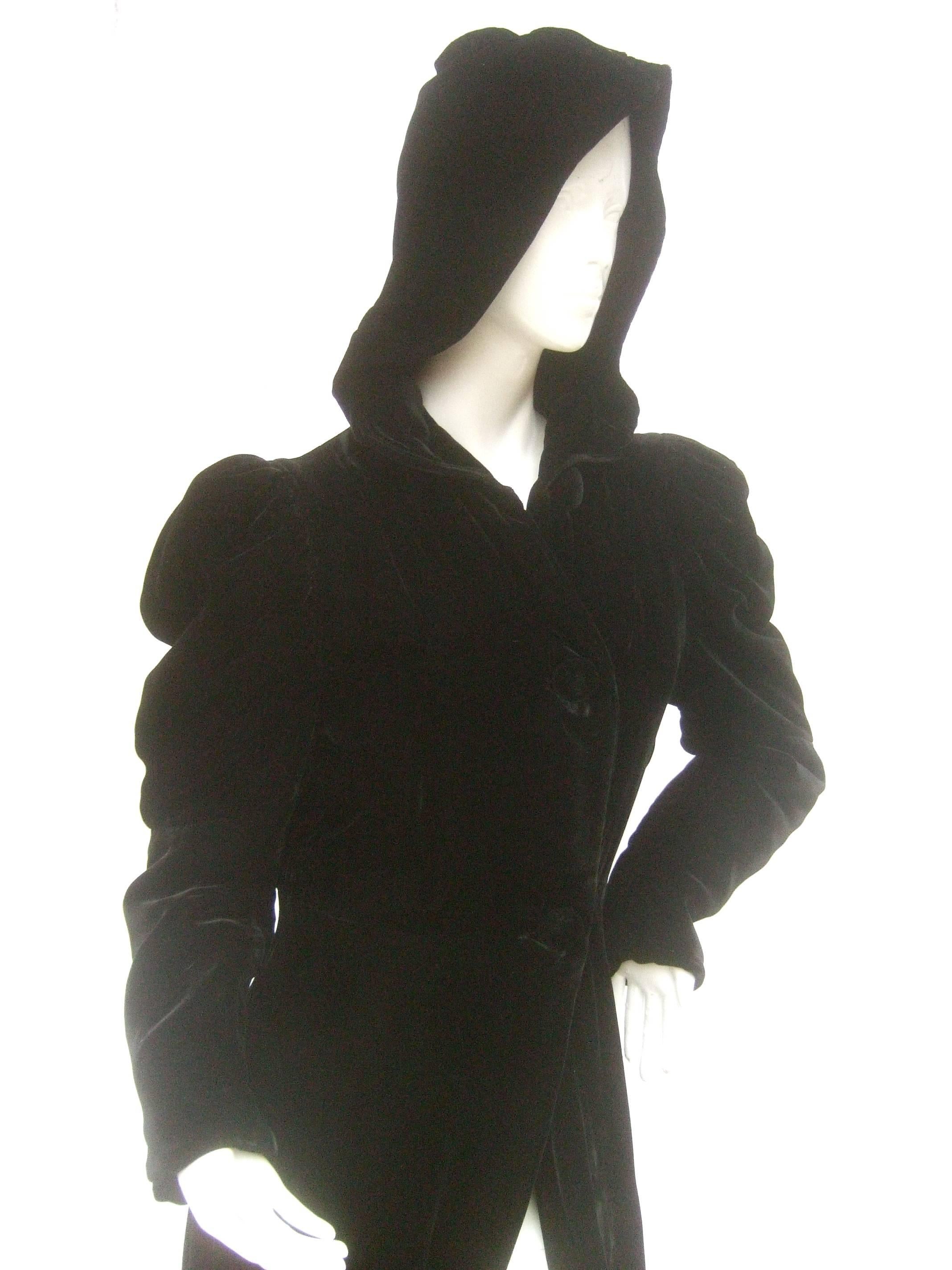 black opera coat