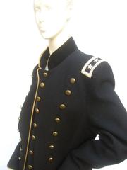 Black Wool Women's Military Style Jacket