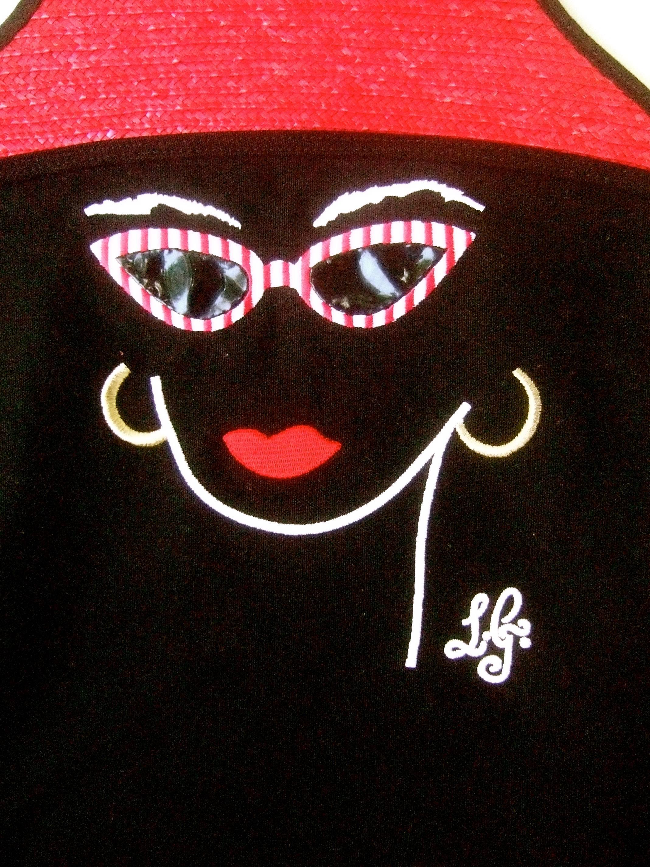 lulu guinness straw bag