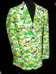 Lilly Pulitzer Men's Whimsical Seagull Print Jacket ca 1970