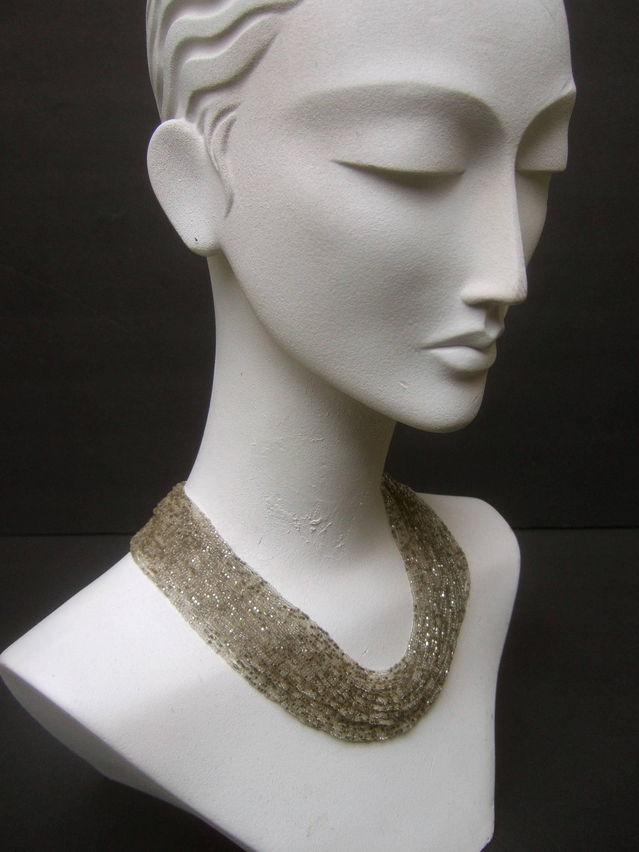 Italian Midcentury Glass Beaded Necklace ca 1960 1