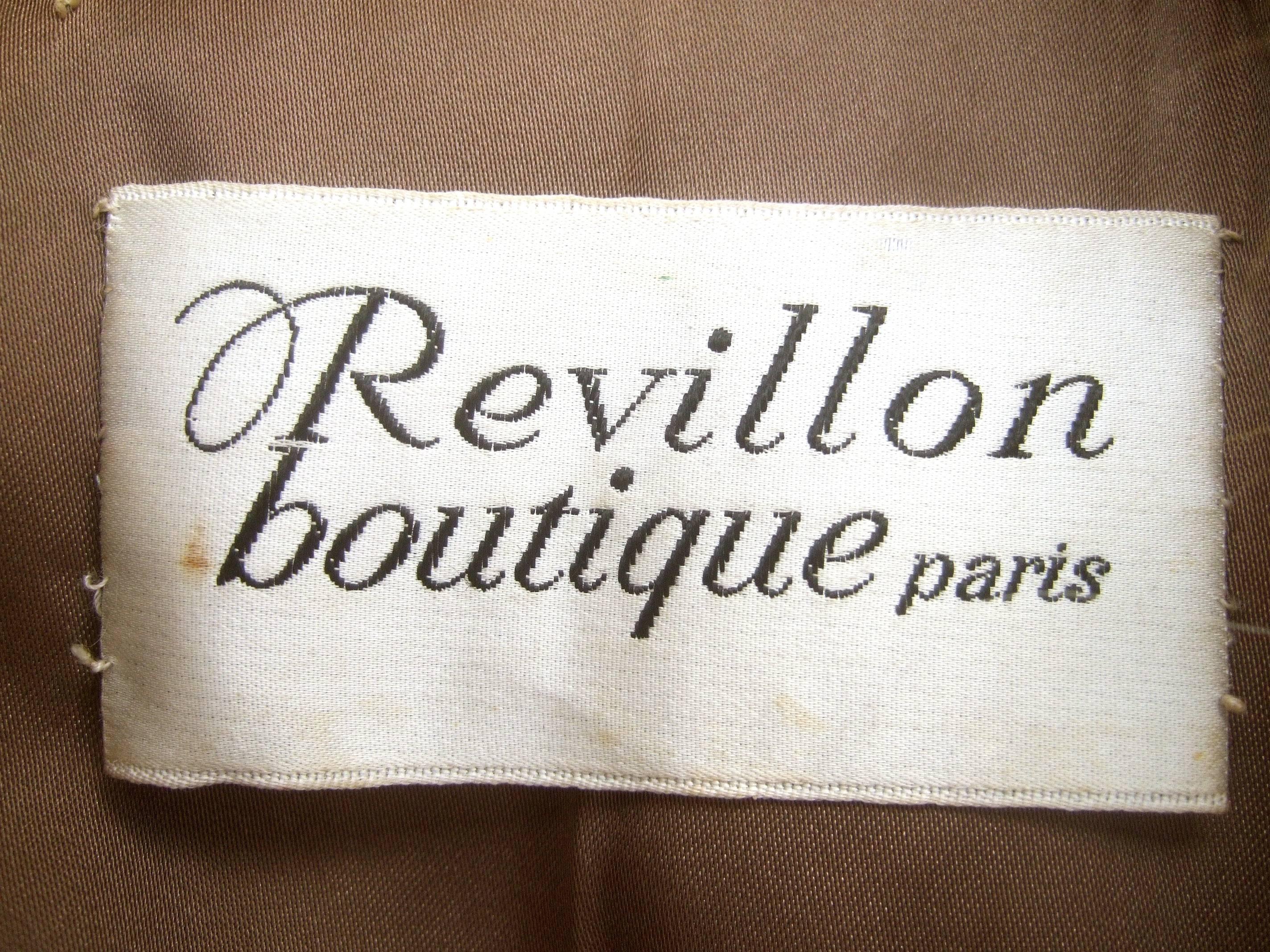 Revillon Paris Plush Fox Fur Belted Jacket ca 1970  3