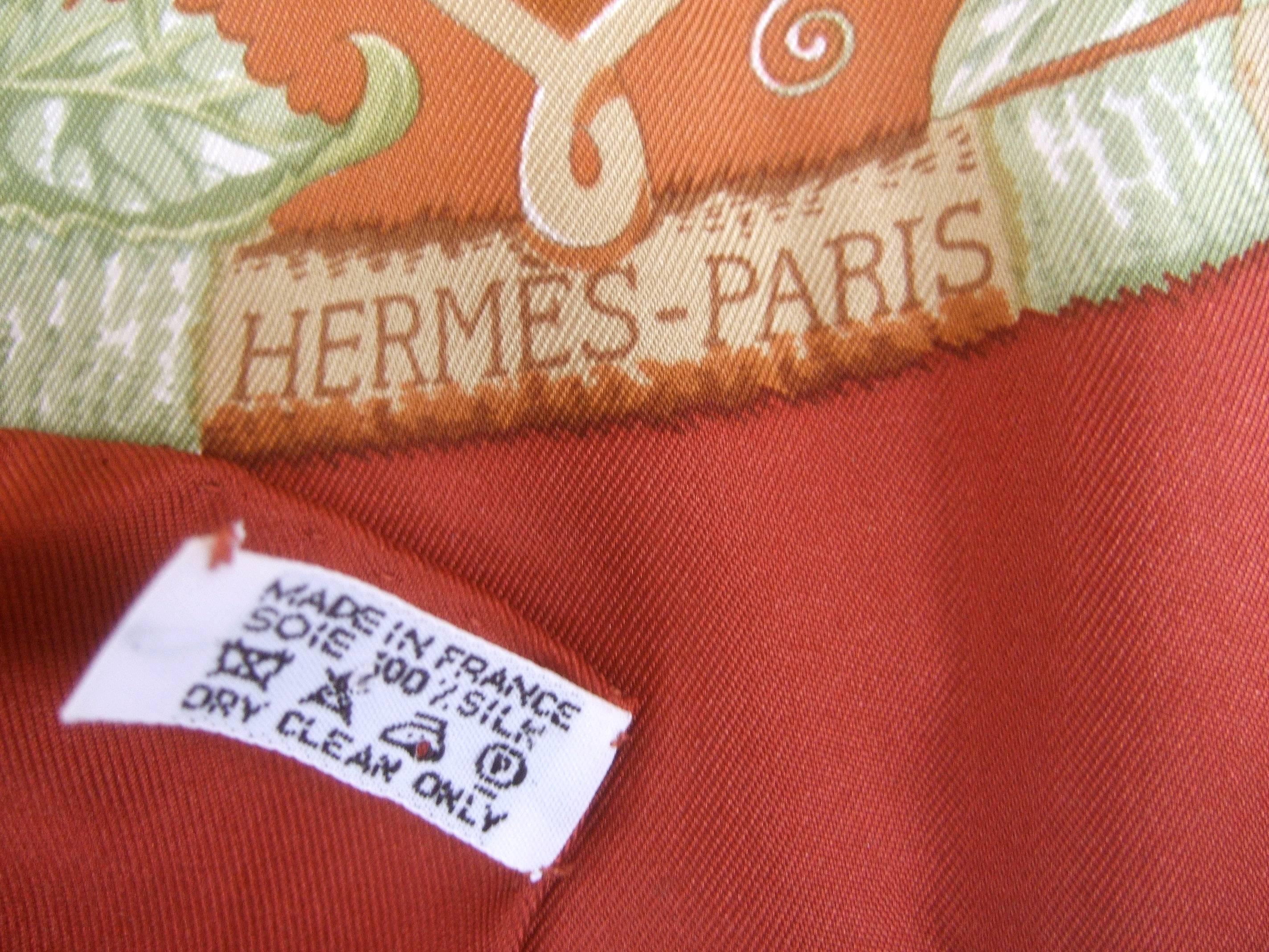 Hermes Luxurious Hawaiian Theme Silk Scarf in Hermes Box  1
