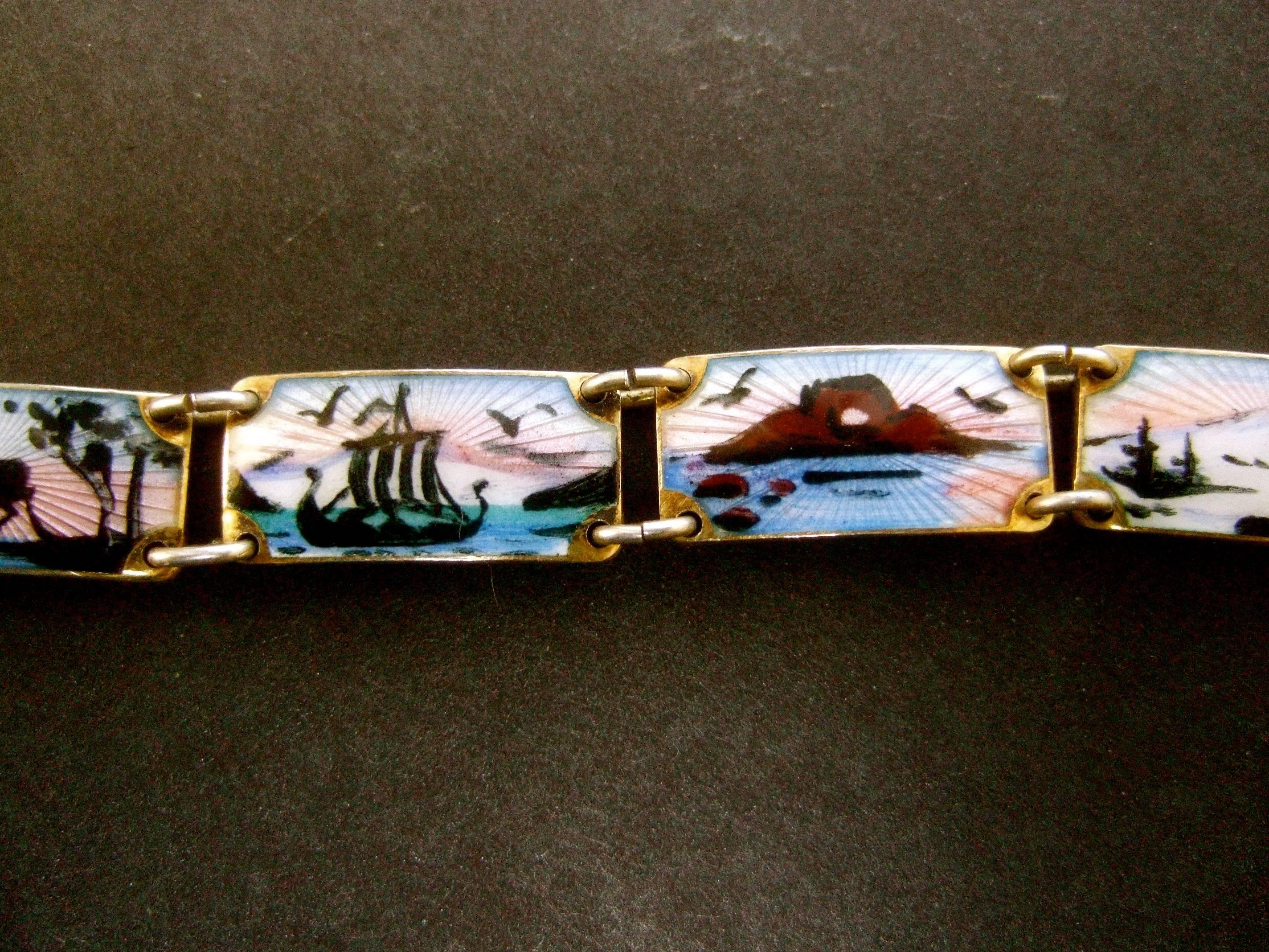 norwegian enamel bracelet