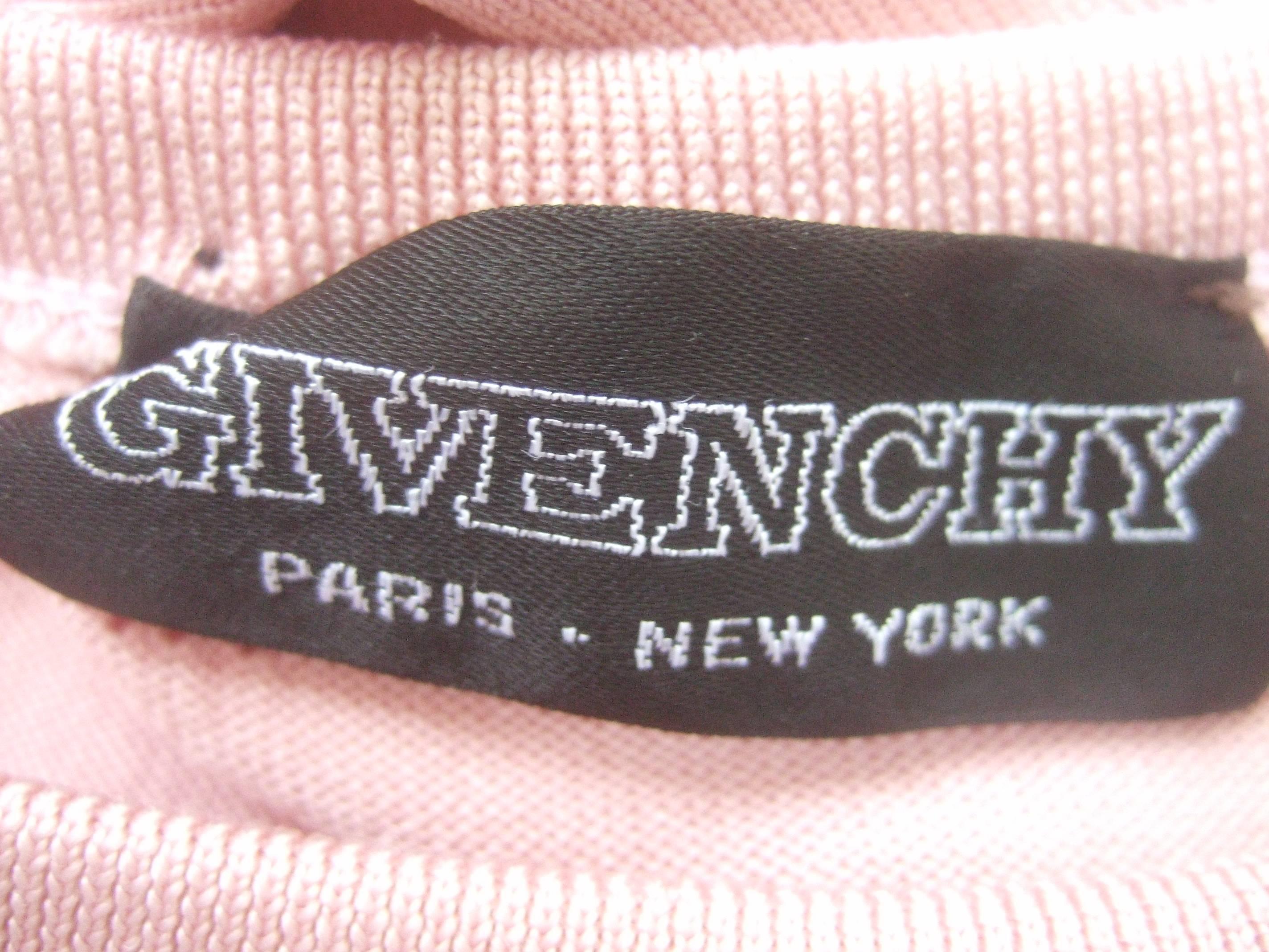 Givenchy Mauve Pink Logo Knit Twin Set ca 1970s  5