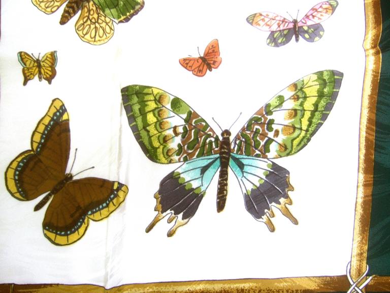 Italian Luxurious Silk Hand Rolled Butterfly Scarf at 1stDibs | china
