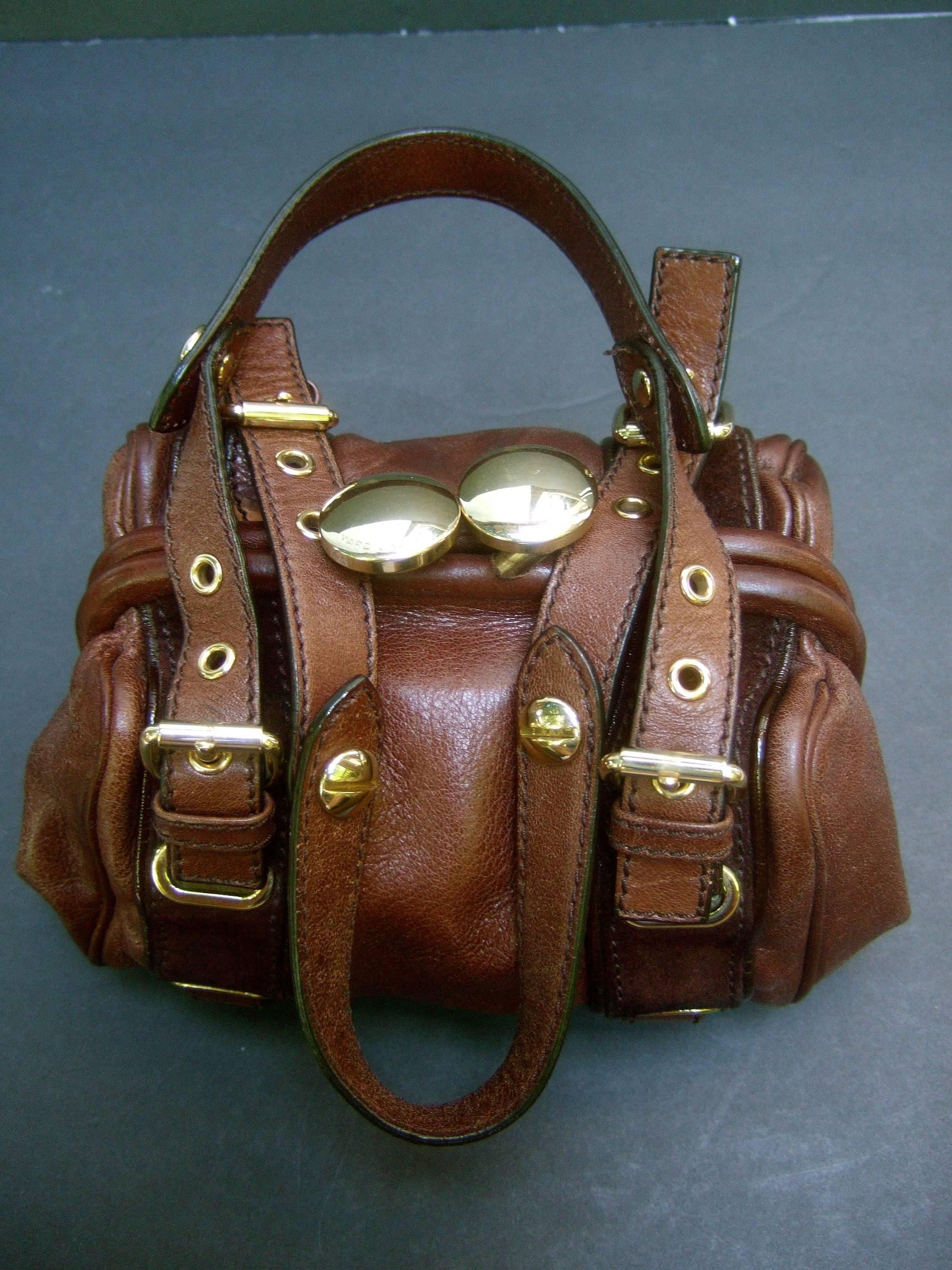 Black Marc Jacobs Italian Brown Leather Diminutive Handbag 