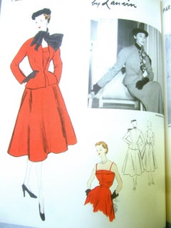 1952 Vogue Pattern Book with French Couture Illustrations