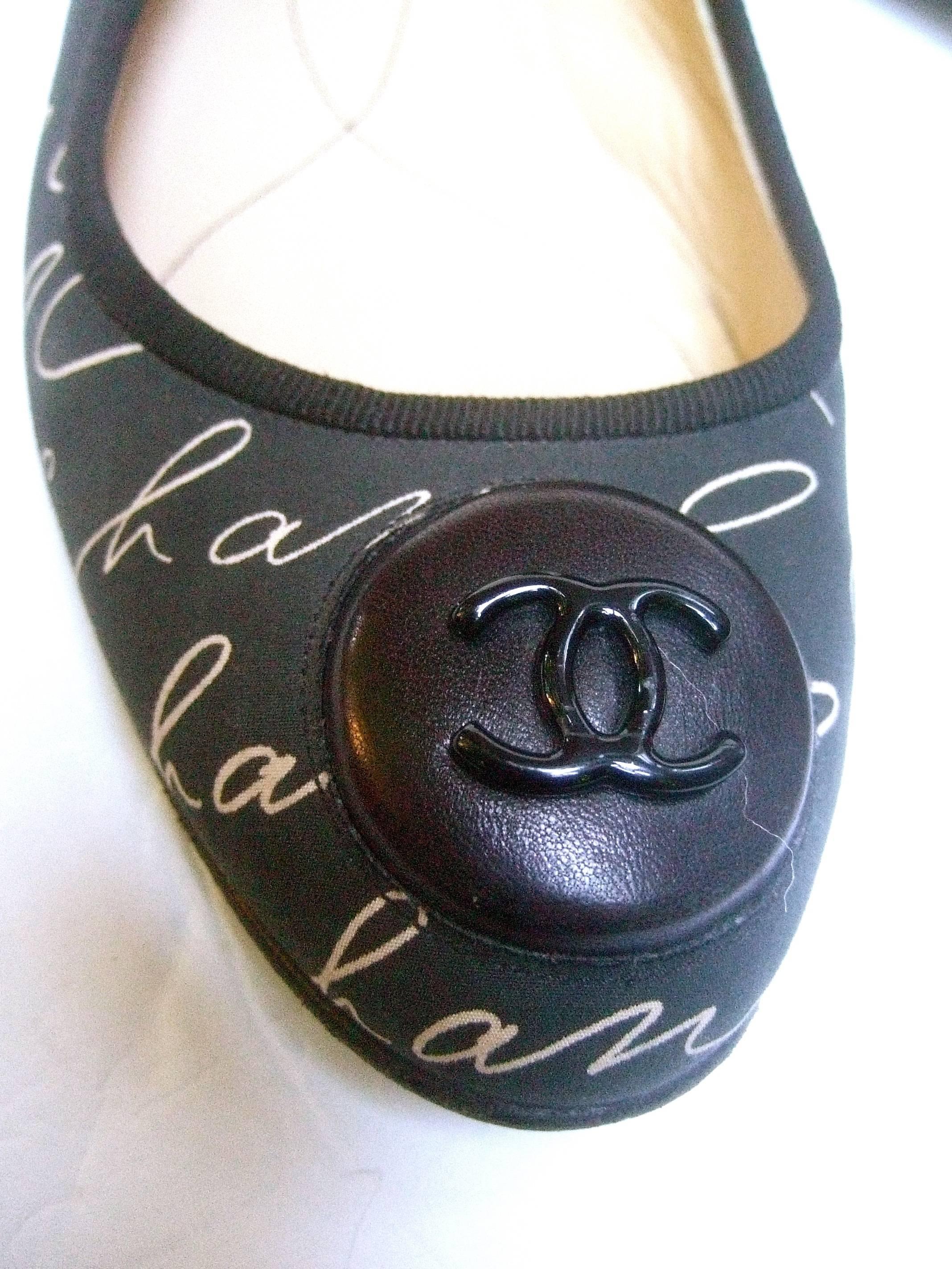 Chanel Iconic Italian Ballet Style Flats in Chanel Box U.S. 8  E.U. 38.5 1