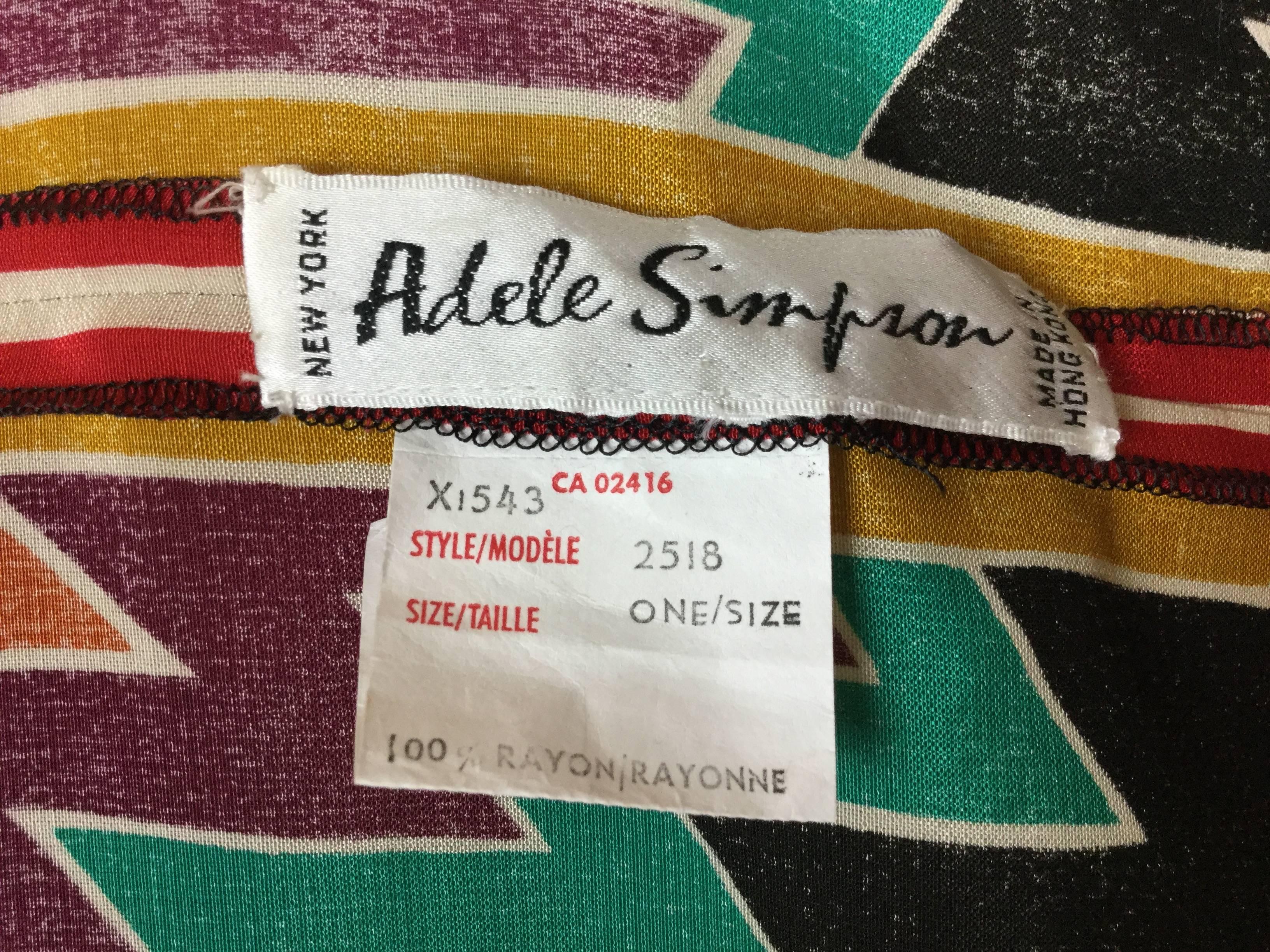 Incredible Adele Simpson Kimono Style Jacket. 1980's. 3
