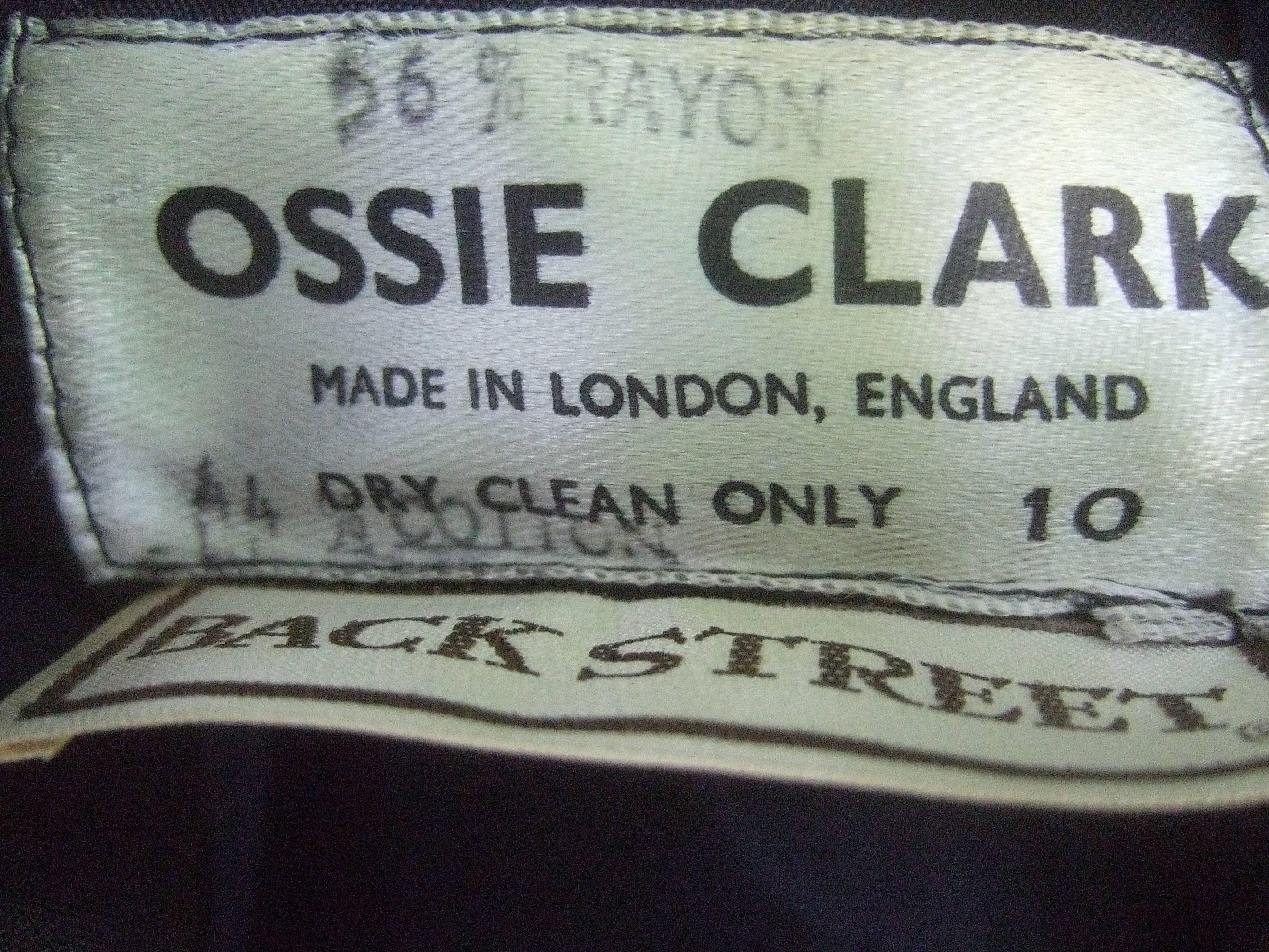 Ossie Clark Midnight Blue Velvet Jacket with Tassels. Early 1970's. 4