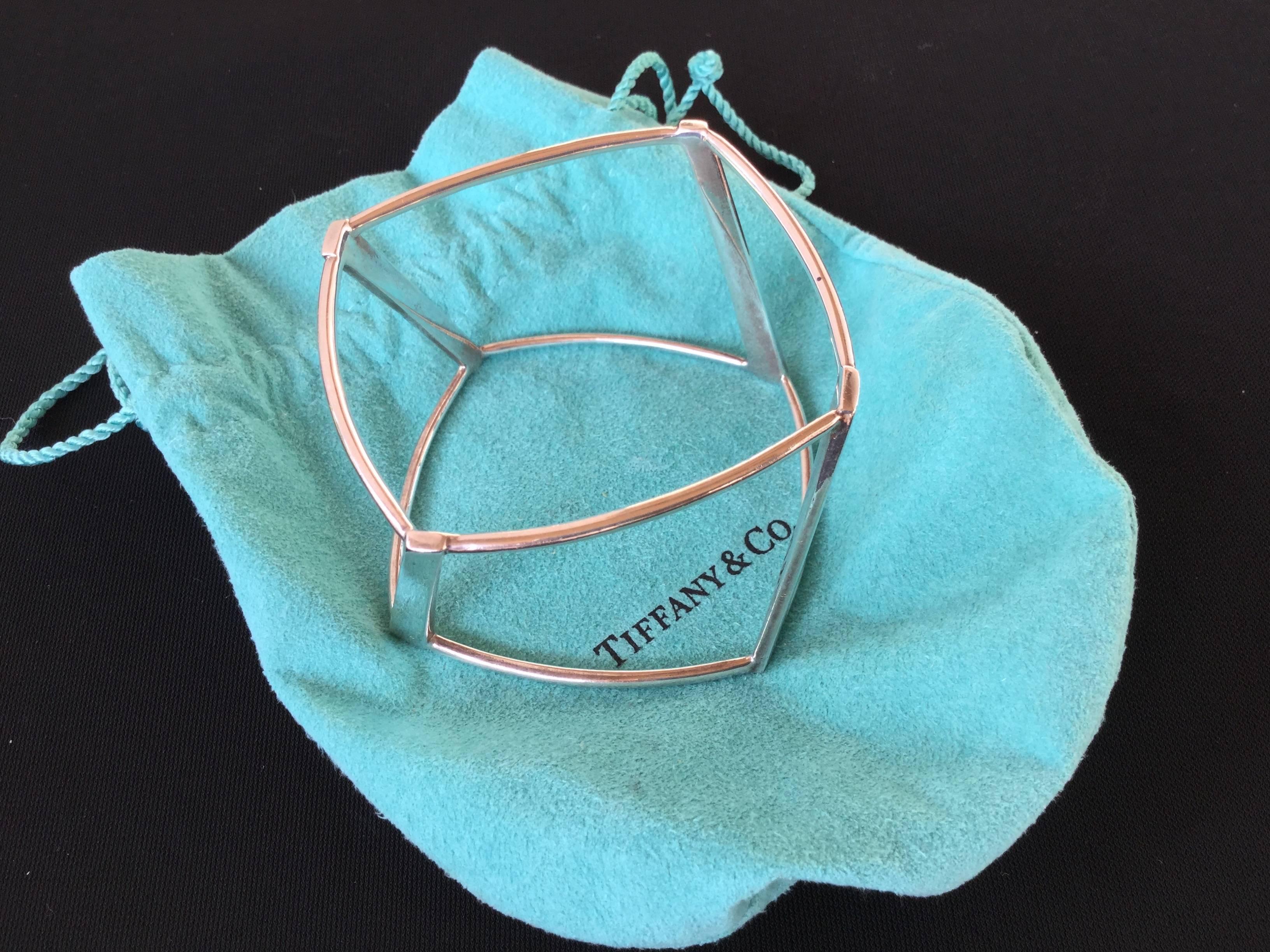 Frank Gehry for Tiffany. Sterling Silver Wide Torque Bangle.  2006. 3