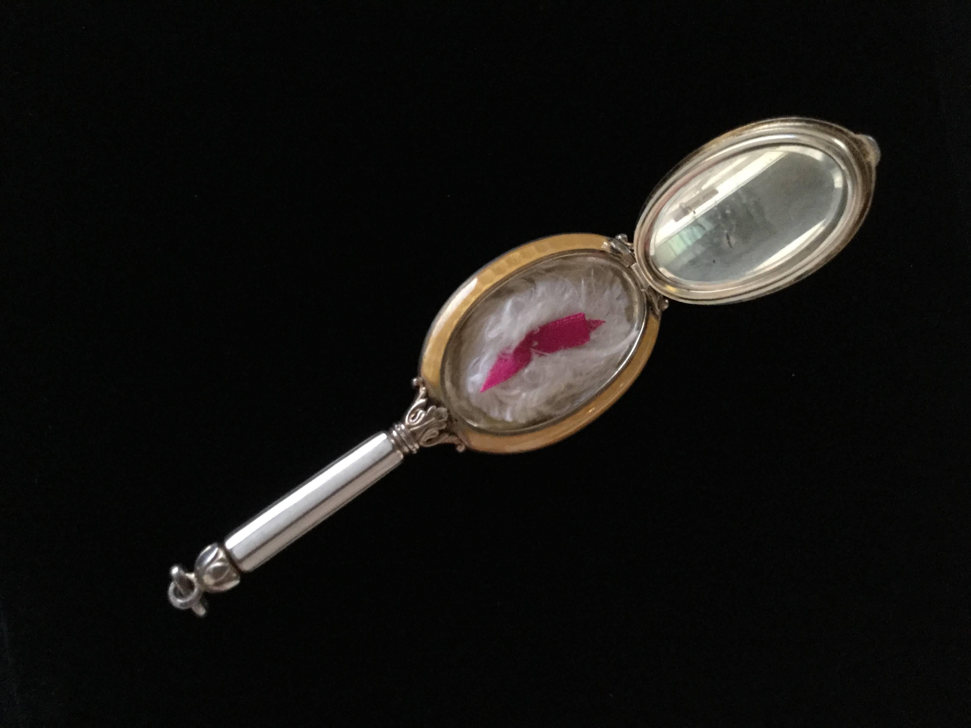 Exquisite Guilloche Enamel Sterling Silver Compact Pendant . Austrian. 1910. 3