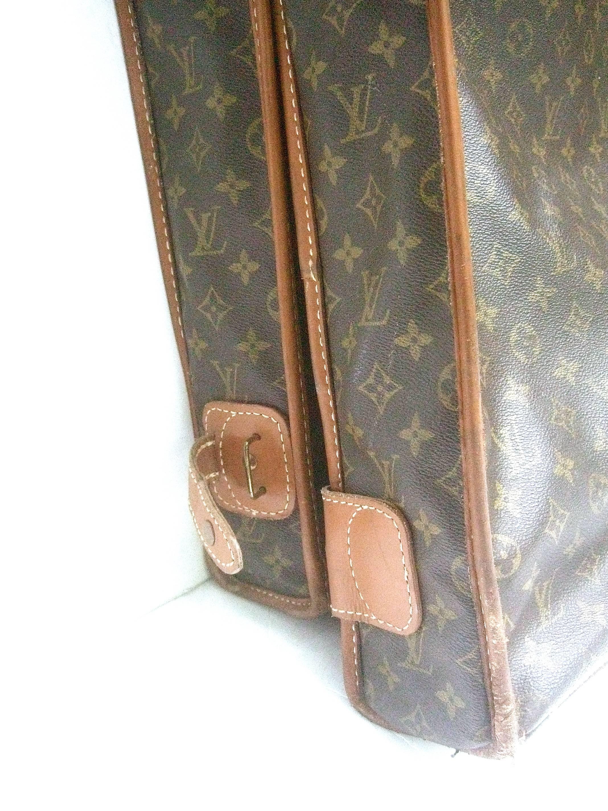 Louis Vuitton Shabby Chic Well Loved Garment Travel Case c 1970s 3