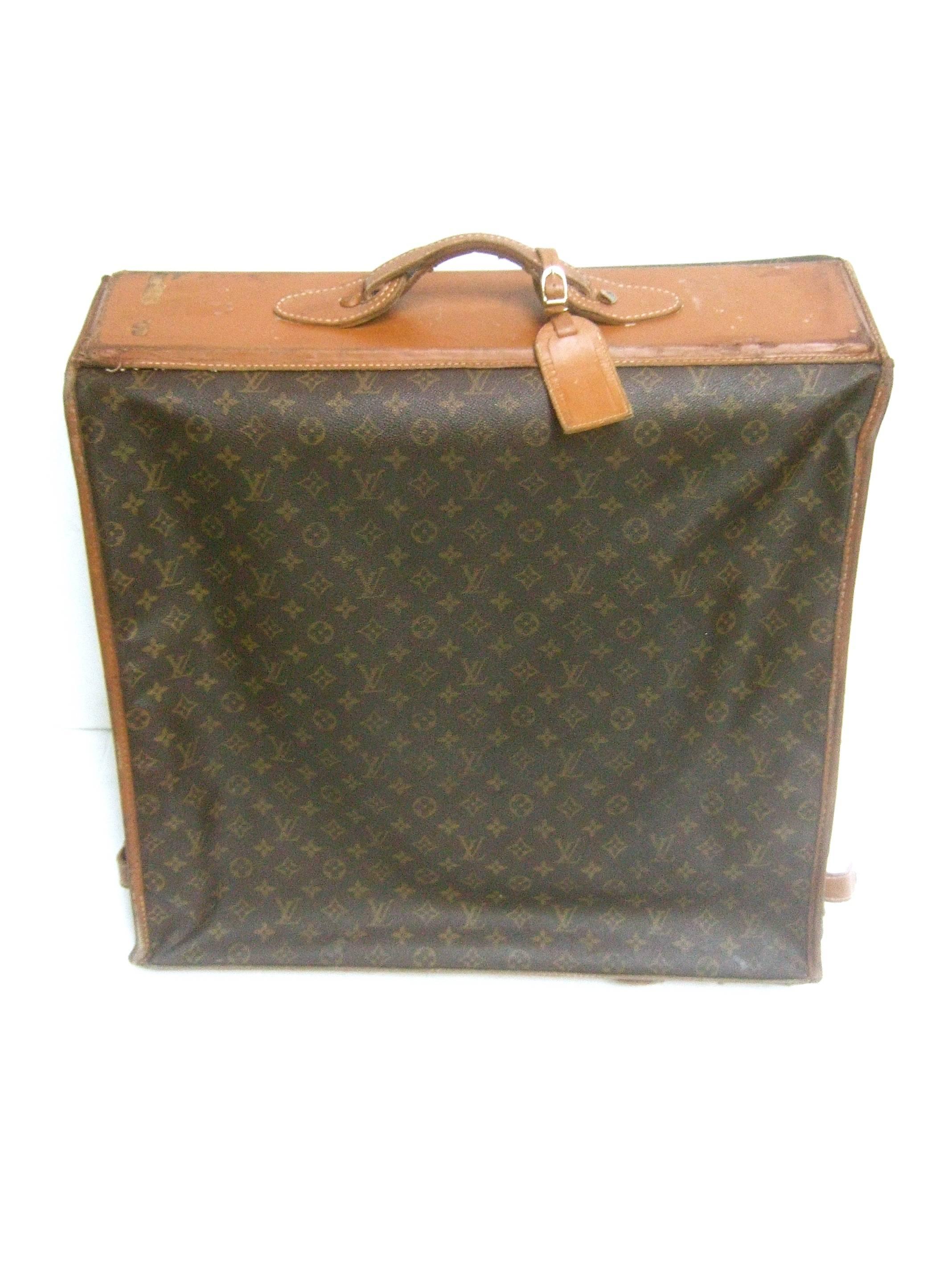 Louis Vuitton Shabby Chic Well Loved Garment Travel Case c 1970s 4