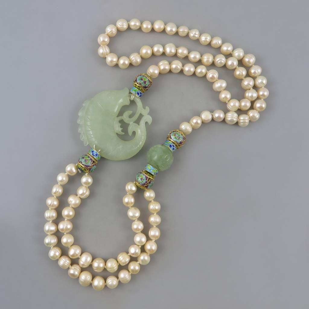 fish pearl necklace