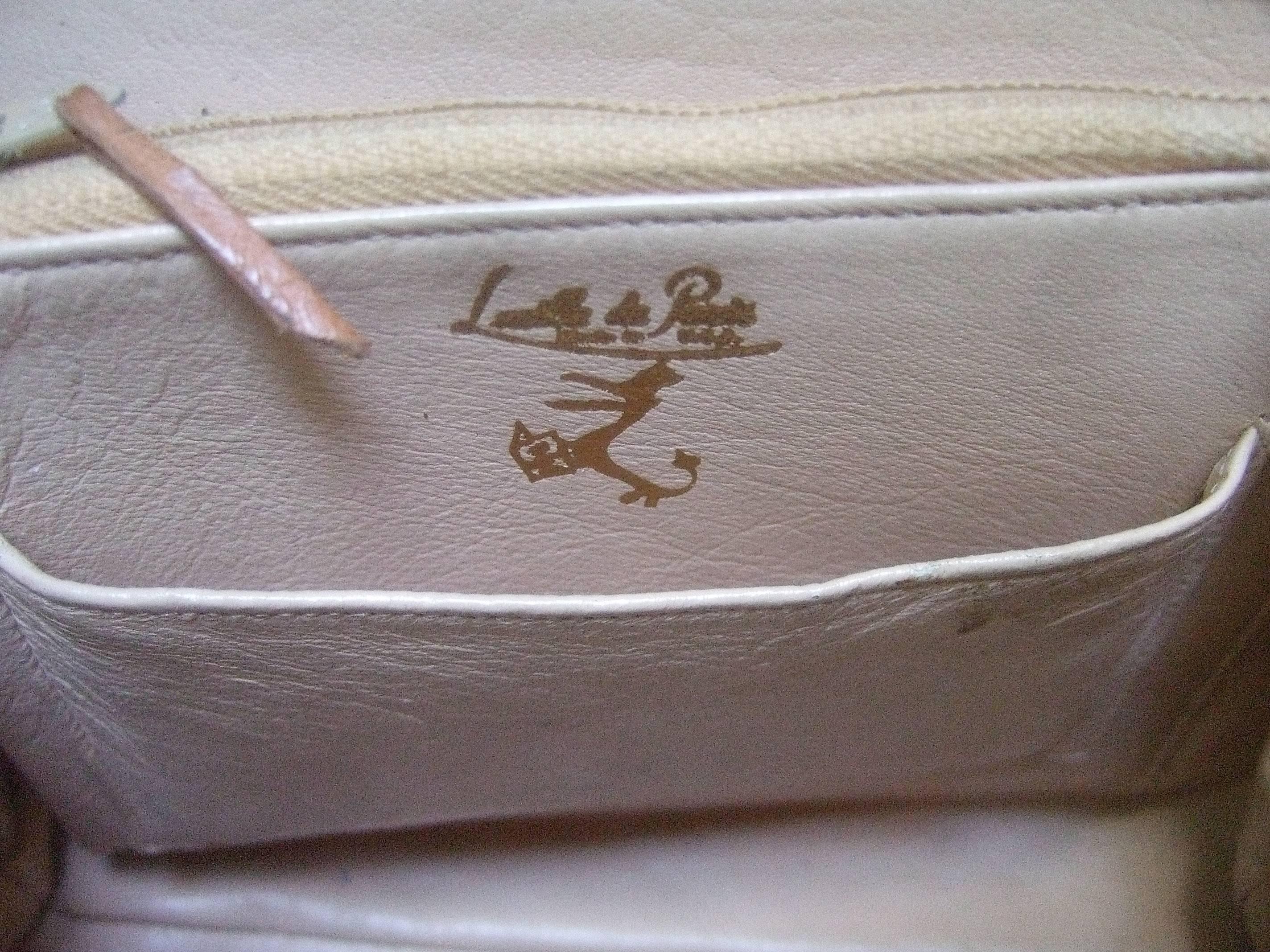 Lucille de Paris Stylish Reptile Handbag c 1960 5
