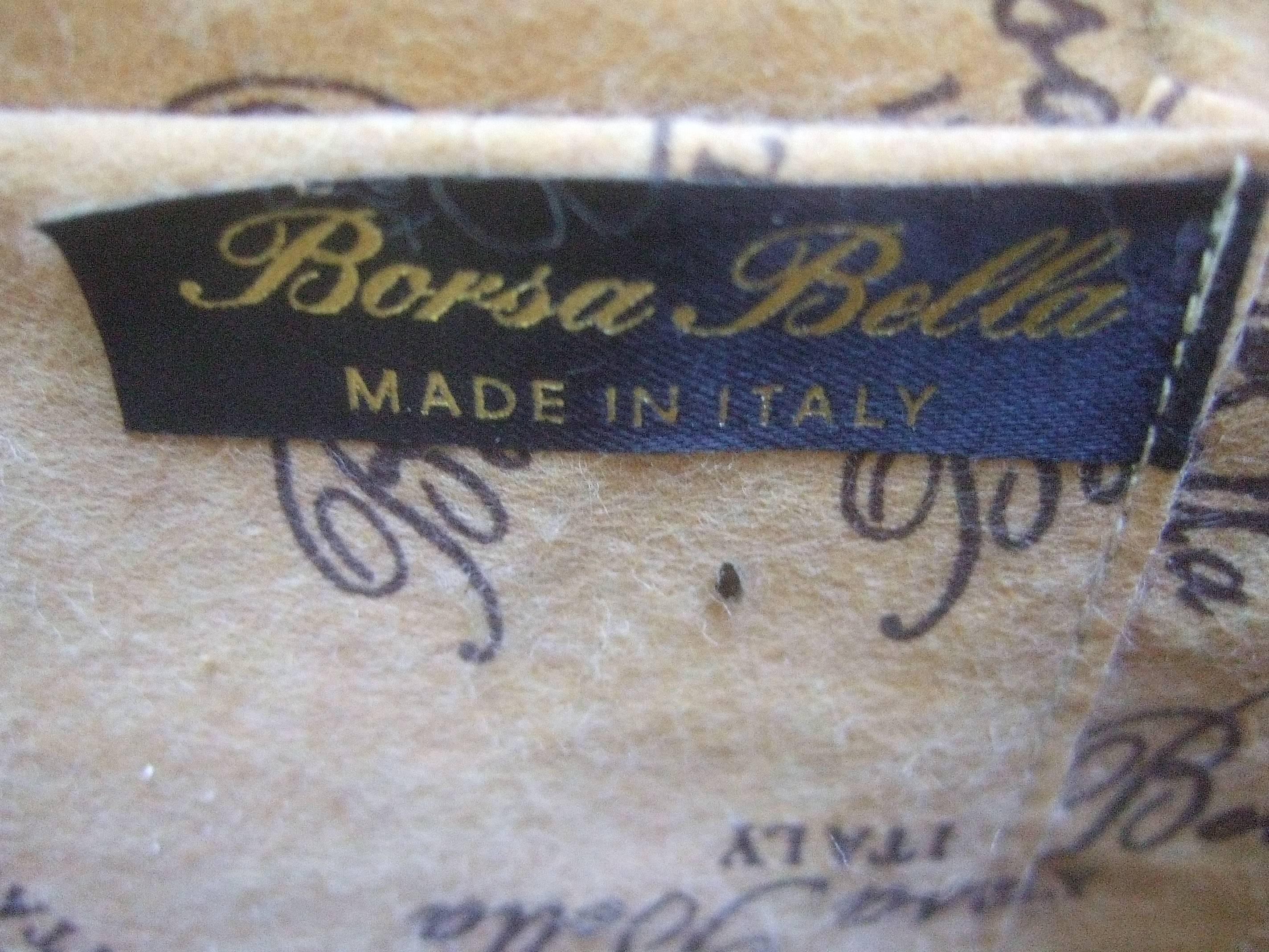 Borsa Bella Italian Brocade Box Purse c 1970s  1