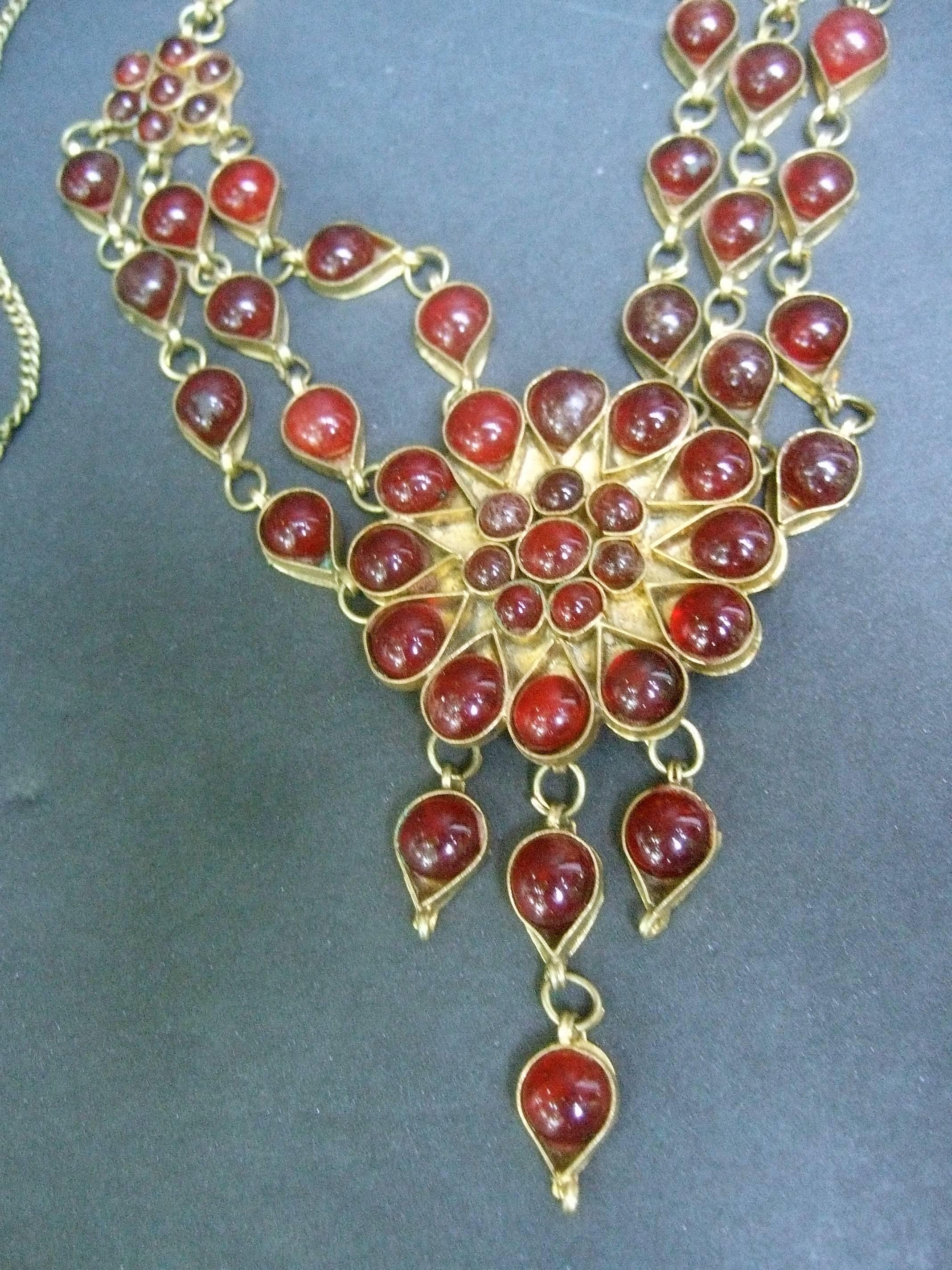 glass cabochon necklace